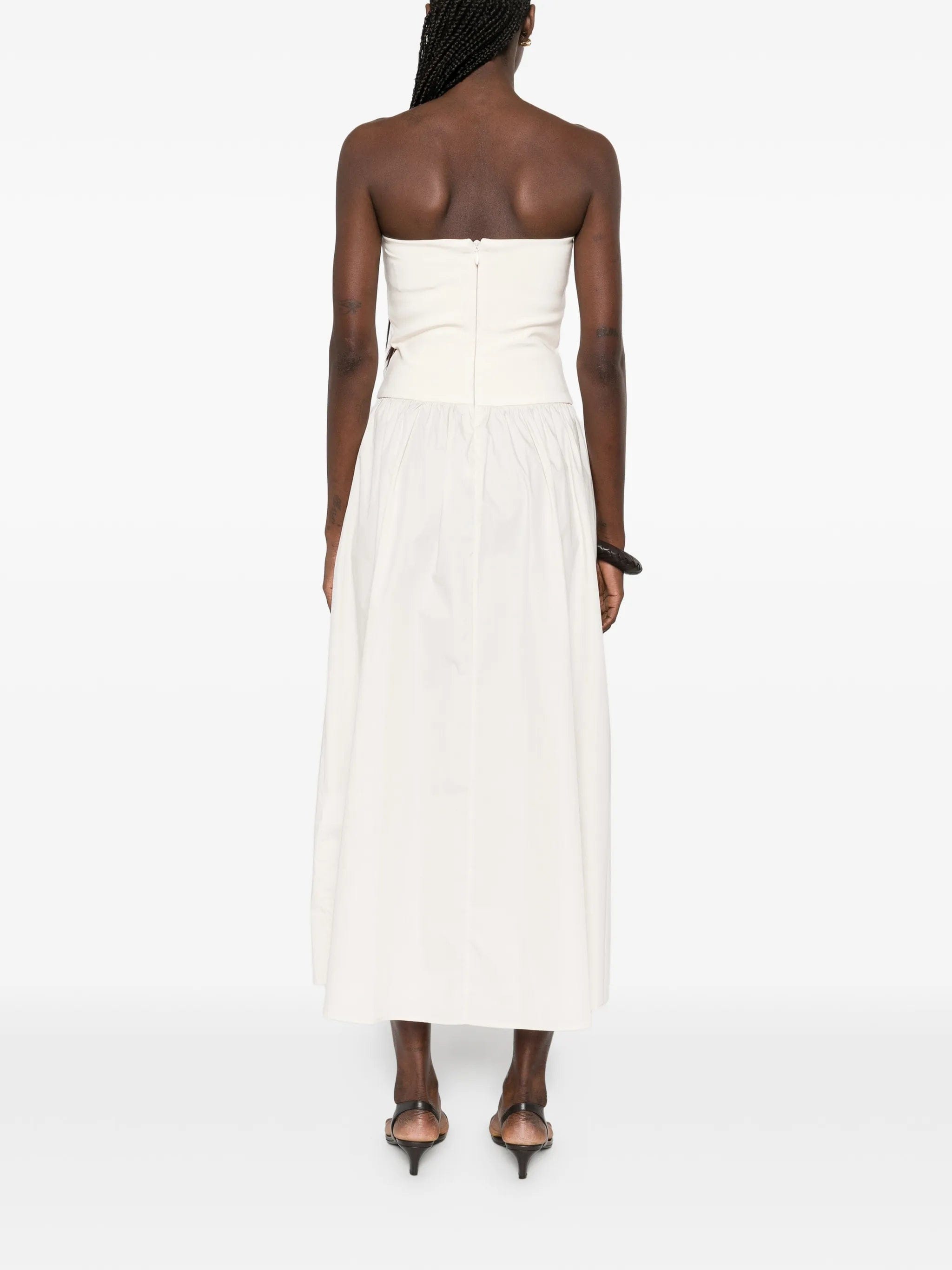 Esse Studios strapless split midi dress