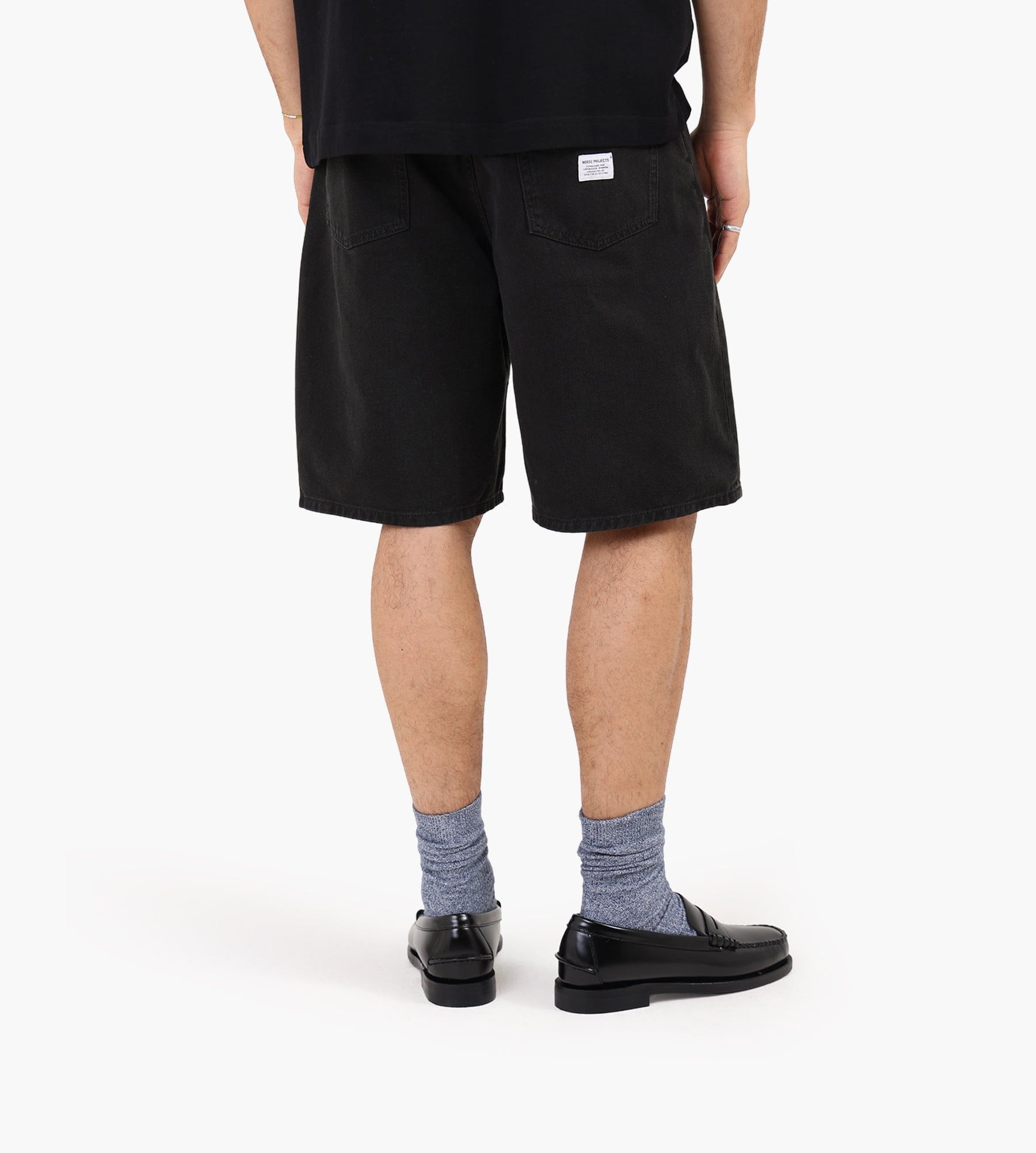 Norse Projects Korshavn Relaxed 5 Pocket Heavy Twill Short Black