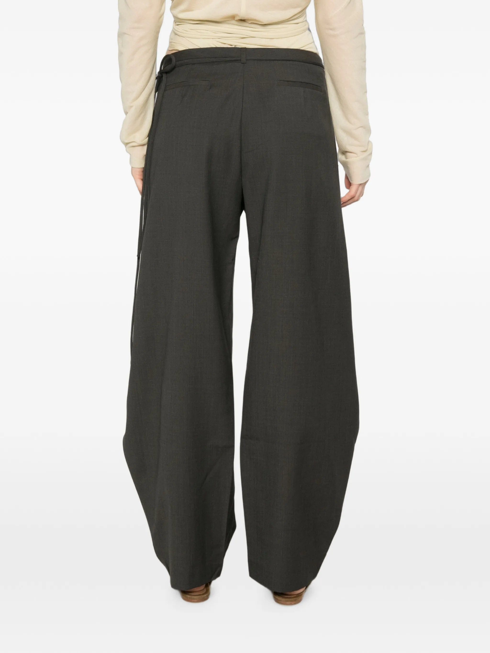 St. Agni Rouleau wrap trousers