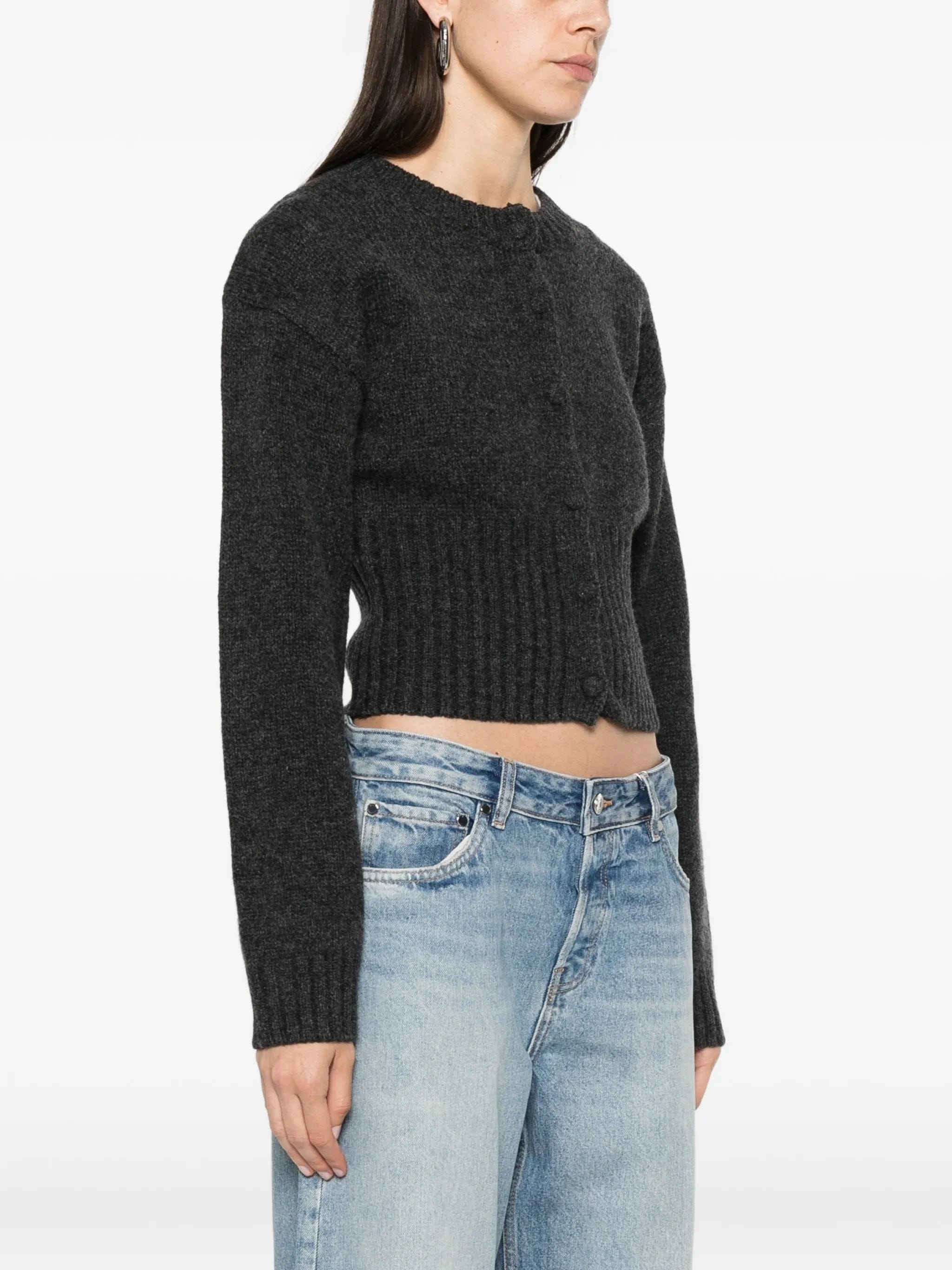 St. Agni ribbed - knit cropped cardigan