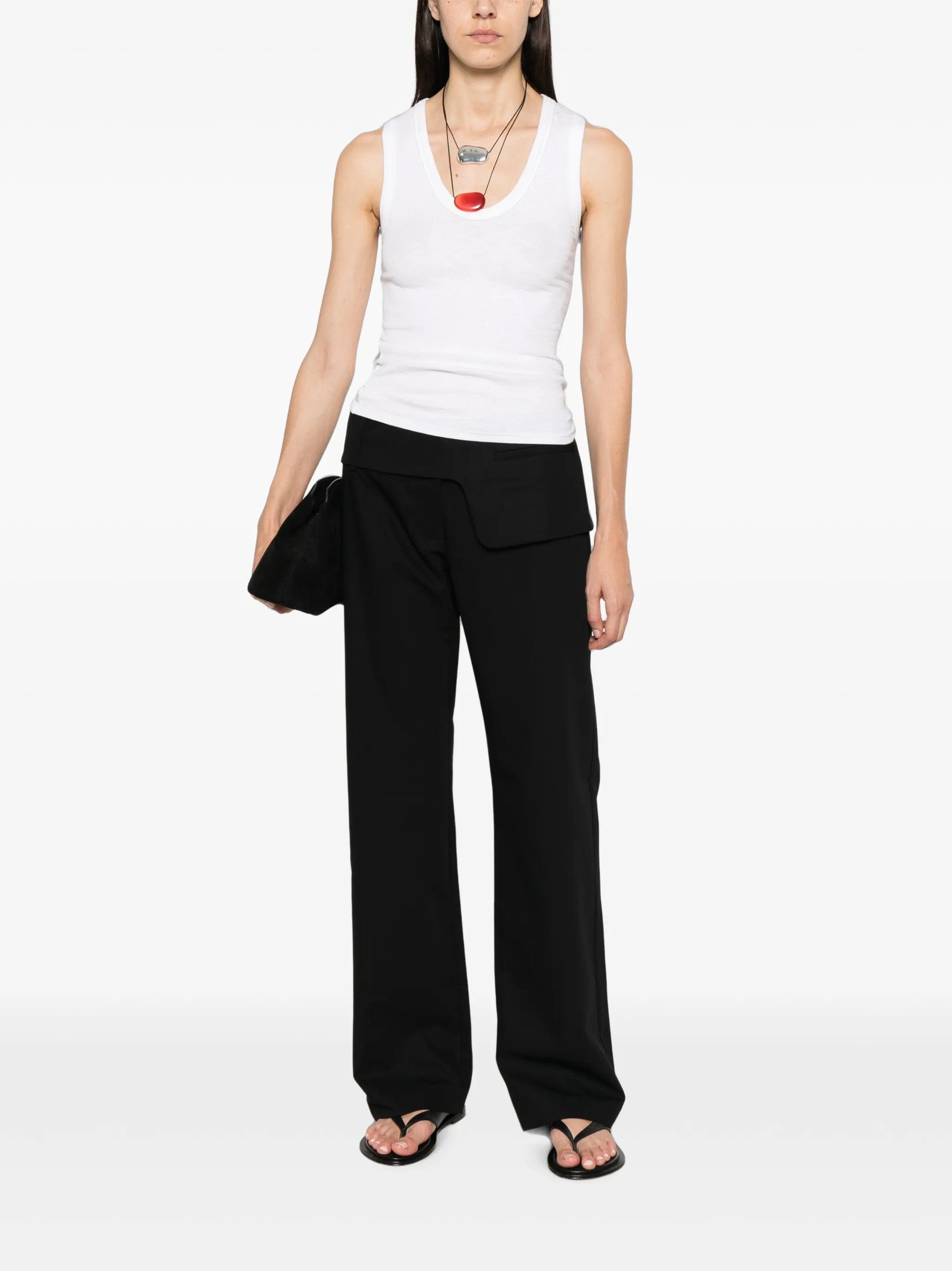 St. Agni belt - detail straight - leg trousers