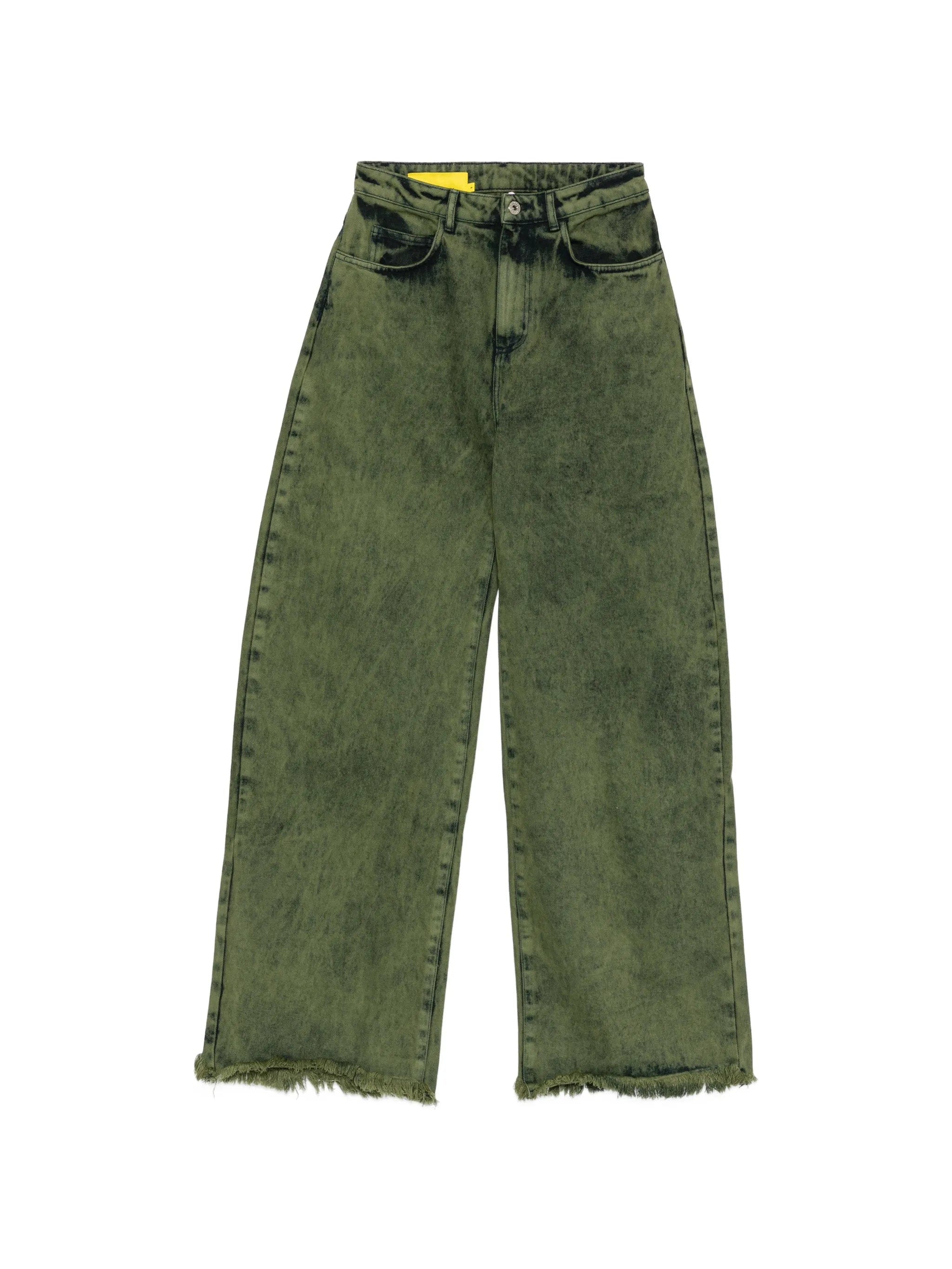 Marques'almeida khaki - wash frayed jeans
