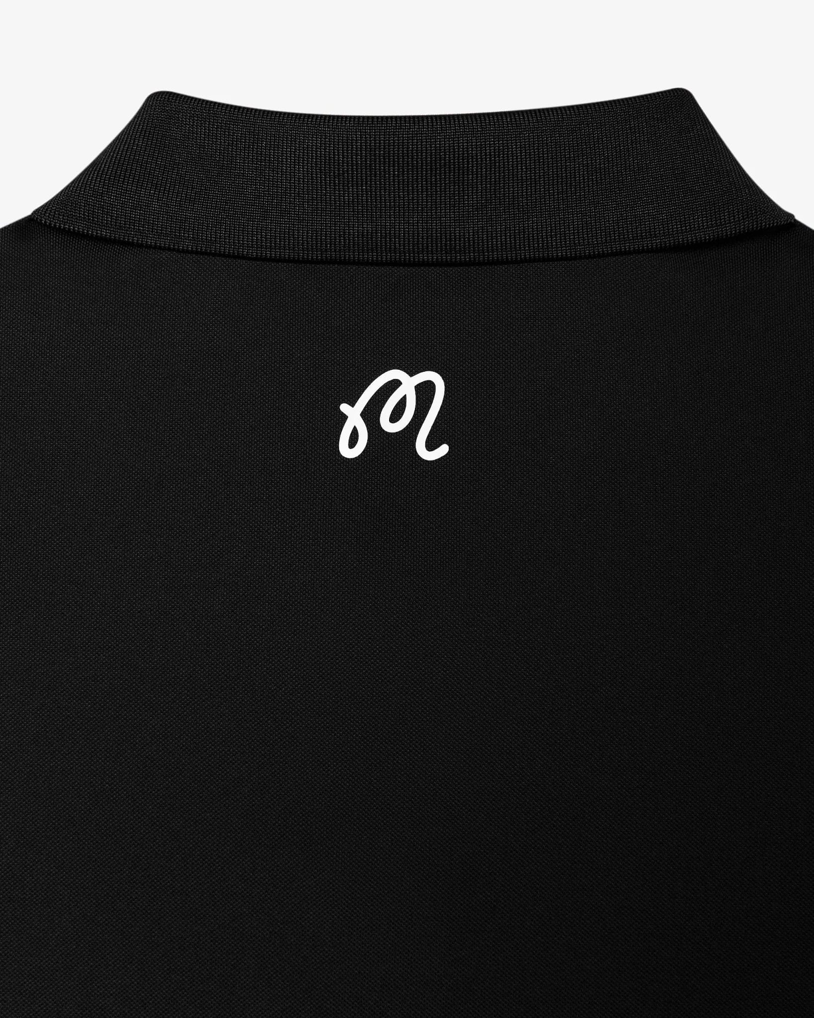 Malbon Golf Malbon Block Placket Polo Black – Golf Lifestyle Polo