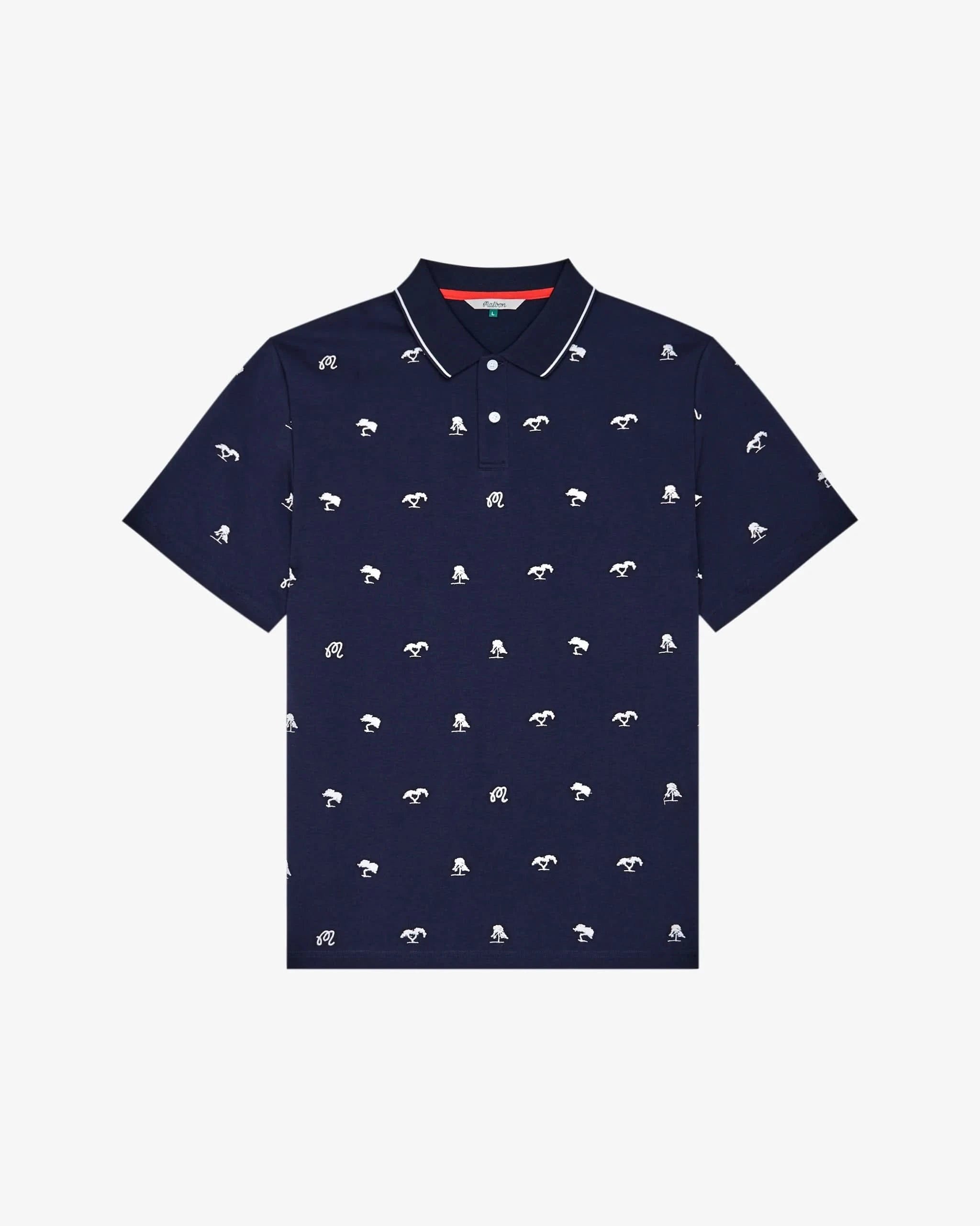 Malbon Golf Malbon Torrey Pines Polo Navy – Golf Lifestyle Polo