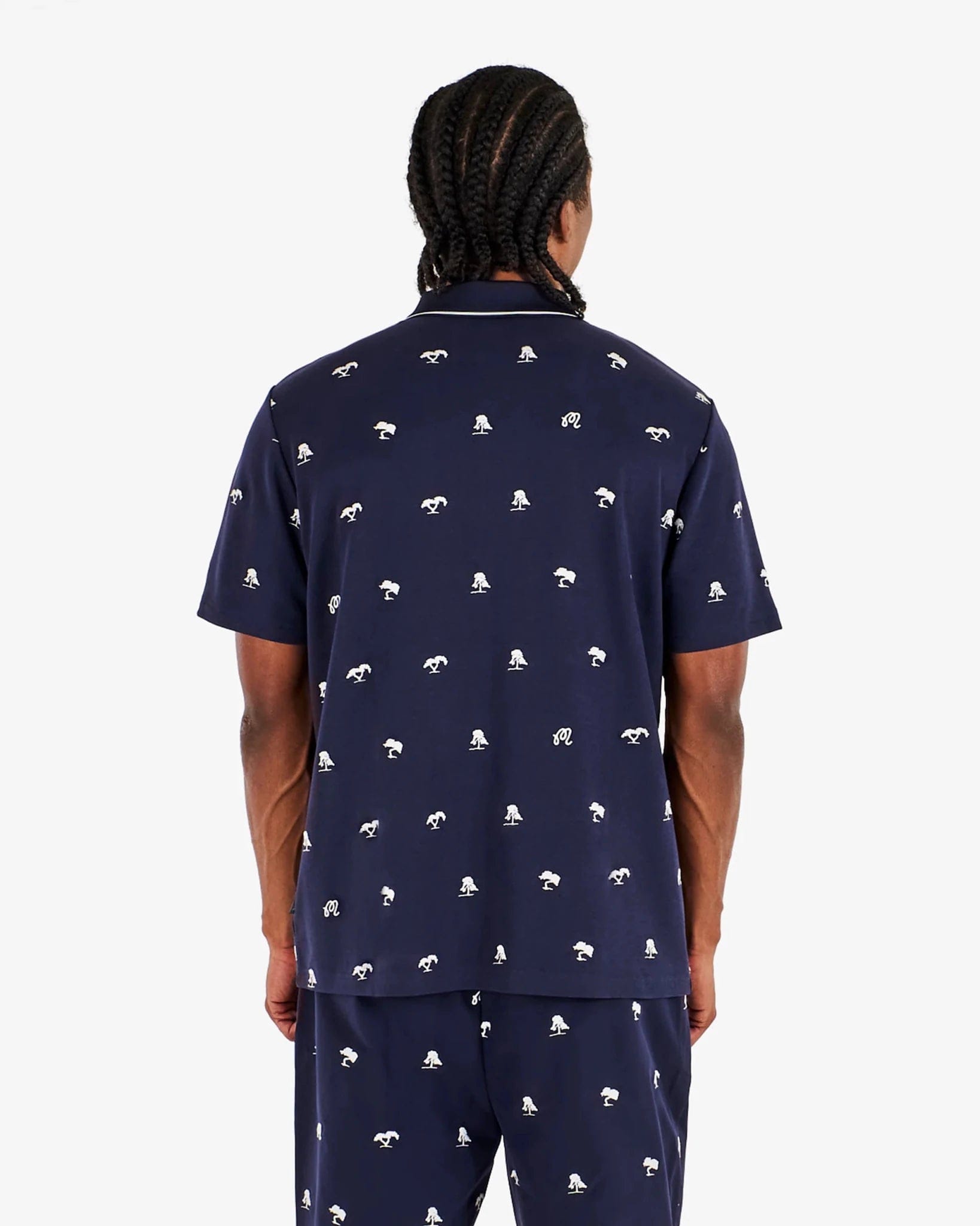 Malbon Golf Malbon Torrey Pines Polo Navy – Golf Lifestyle Polo