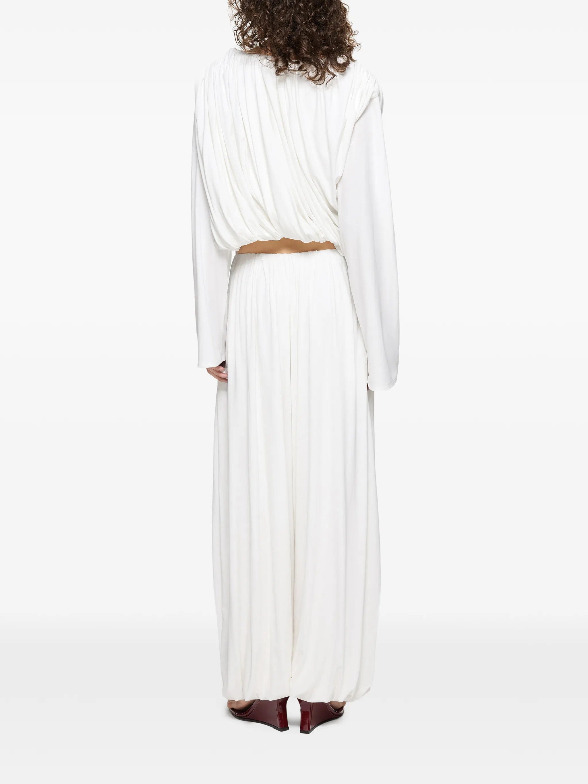 Paris Georgia wide - leg trousers