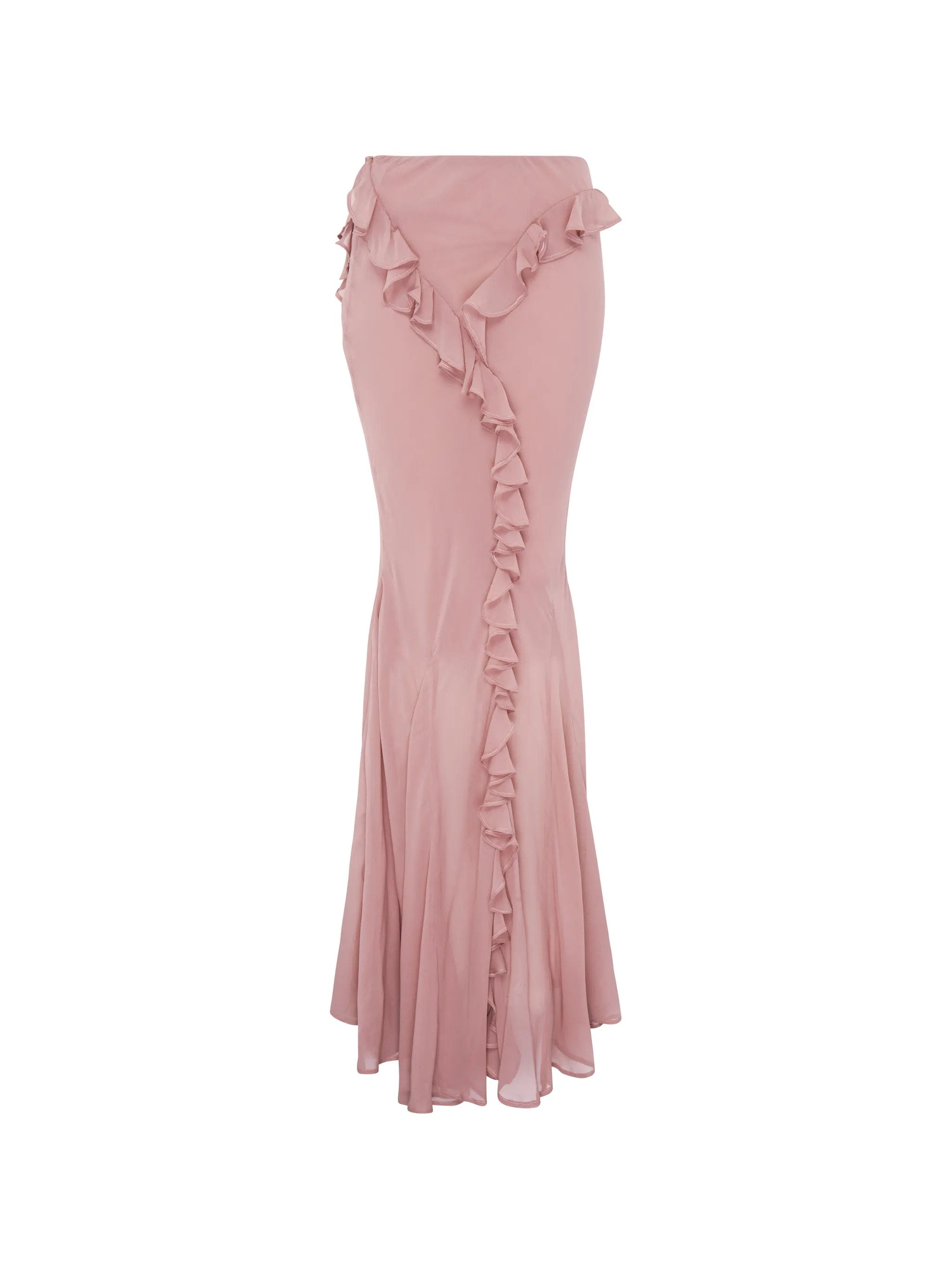 Paris Georgia ruffled maxi skirt