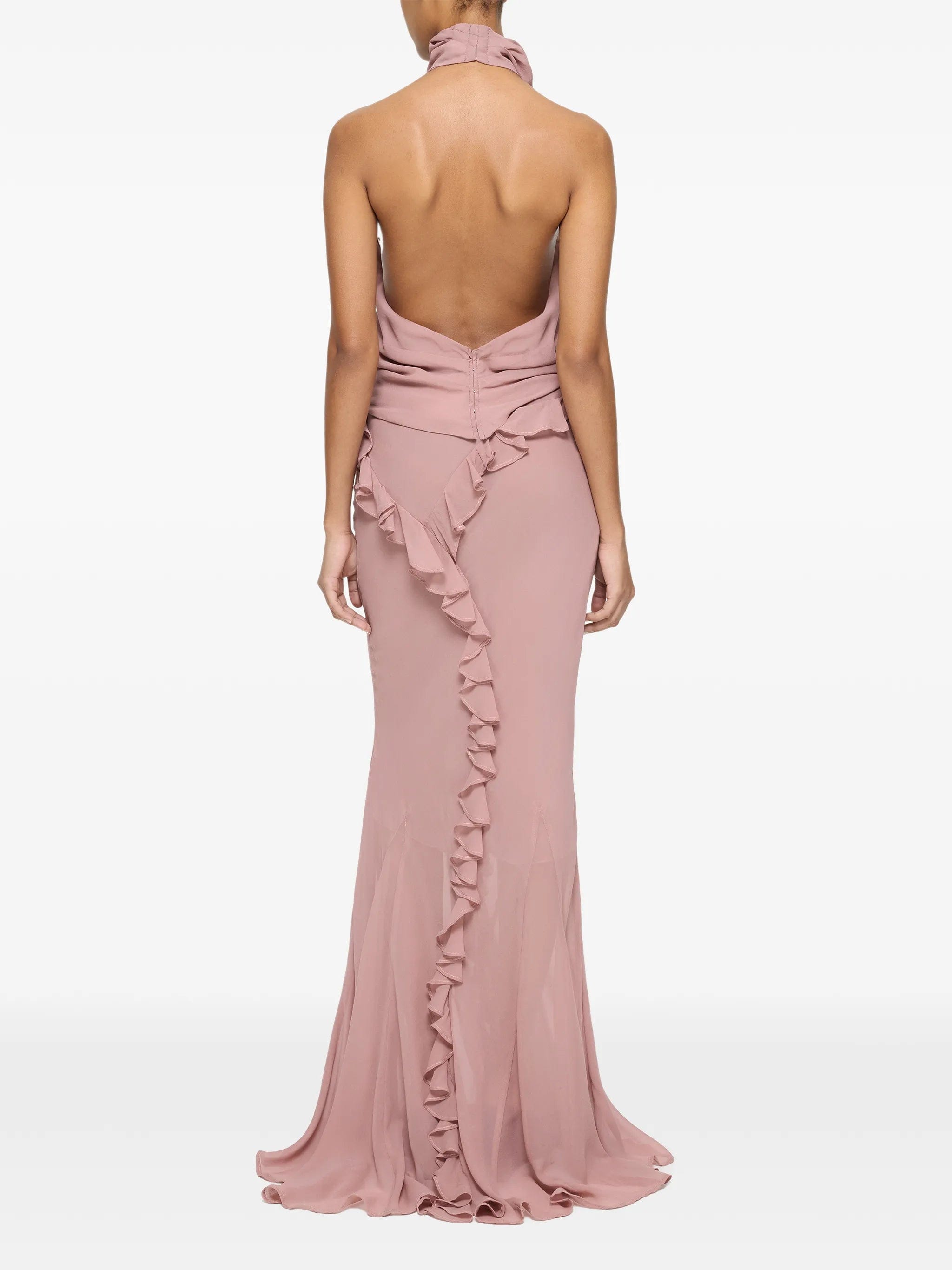 Paris Georgia ruffled maxi skirt