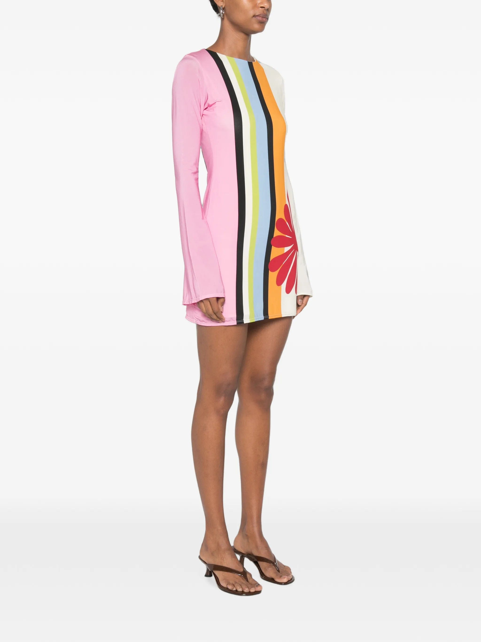 Cala de la Cruz Maisha floral - print mini dress