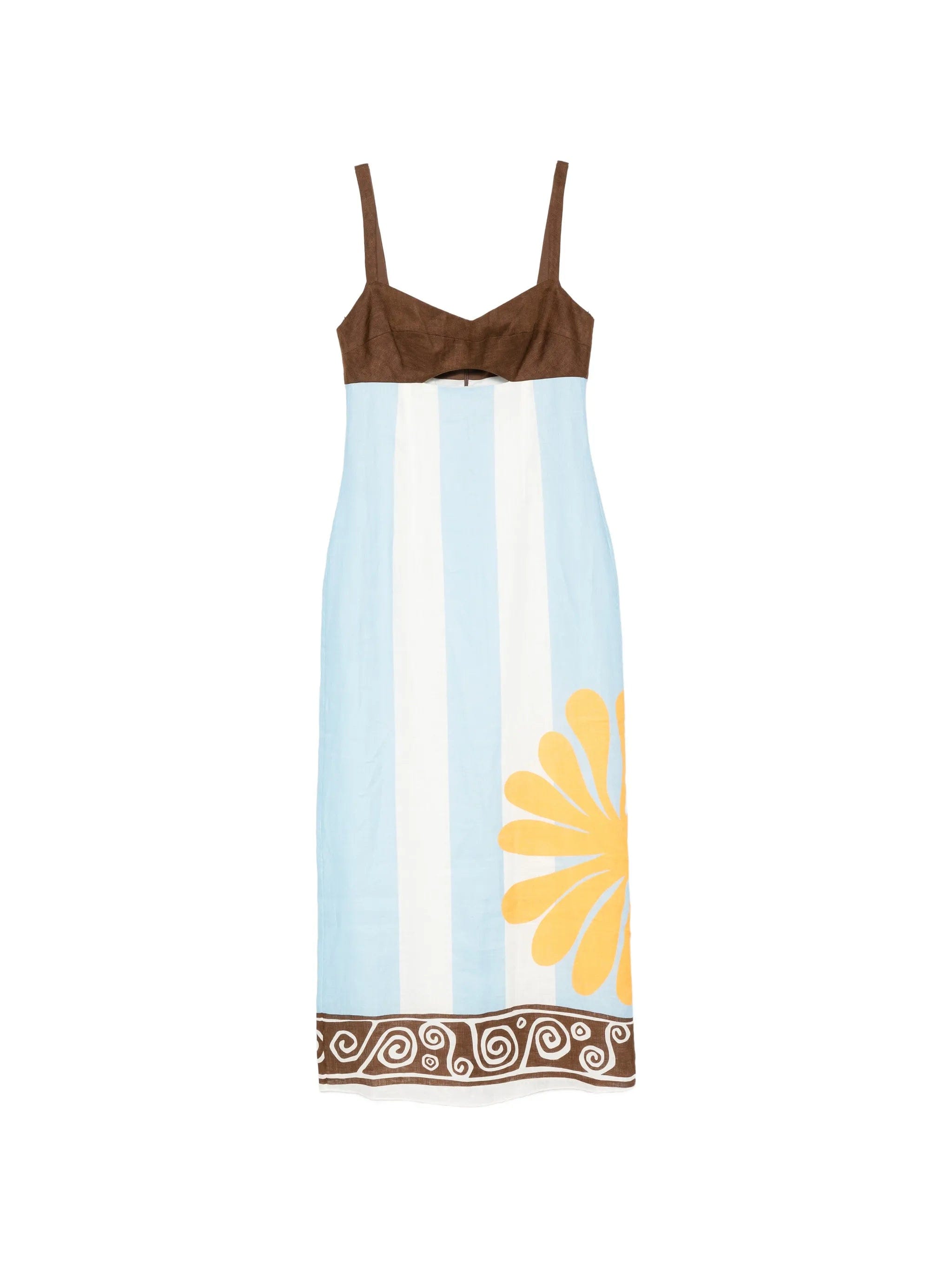 Cala de la Cruz Nara striped midi dress
