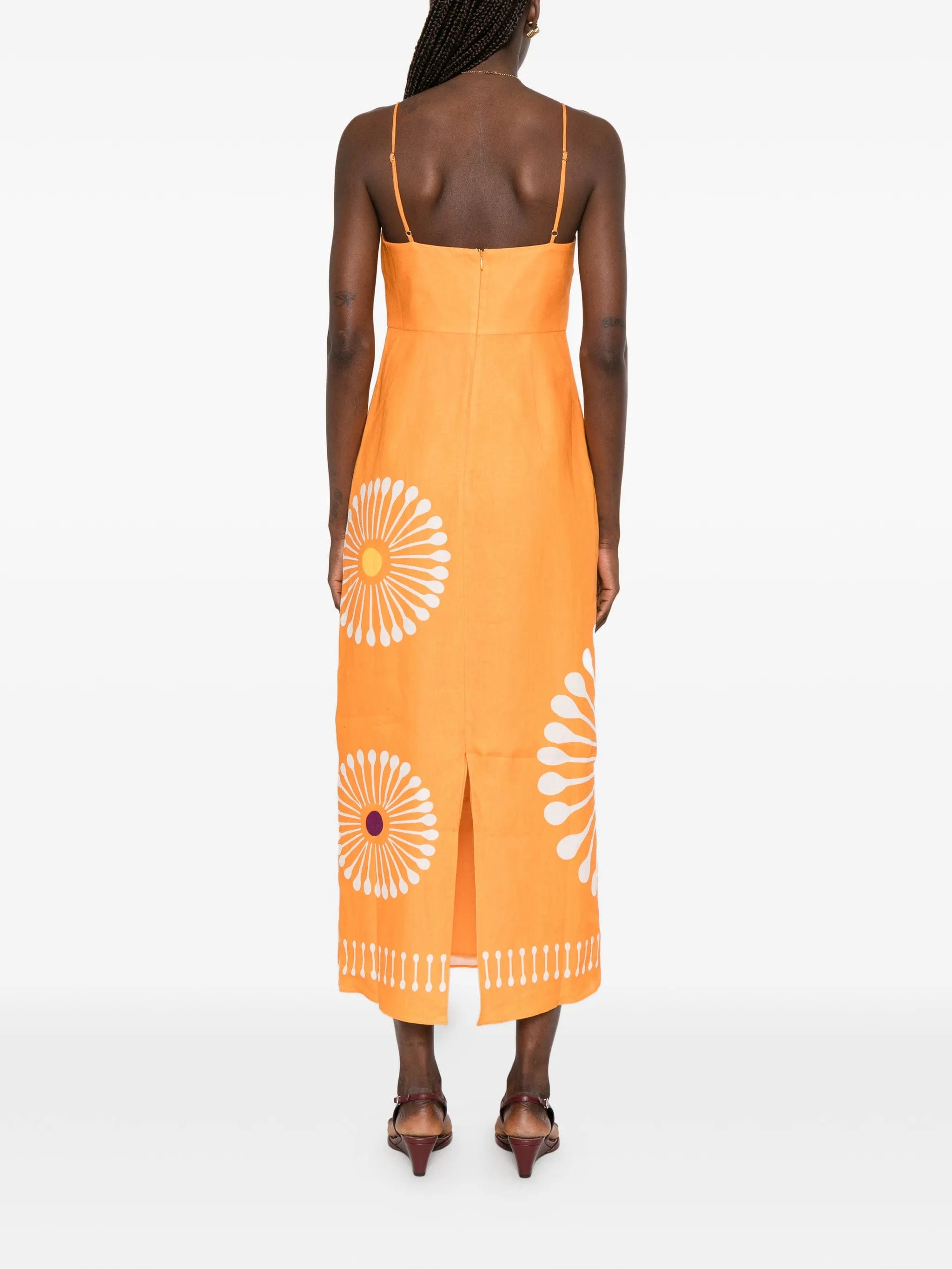 Cala de la Cruz Paloma graphic - print midi dress