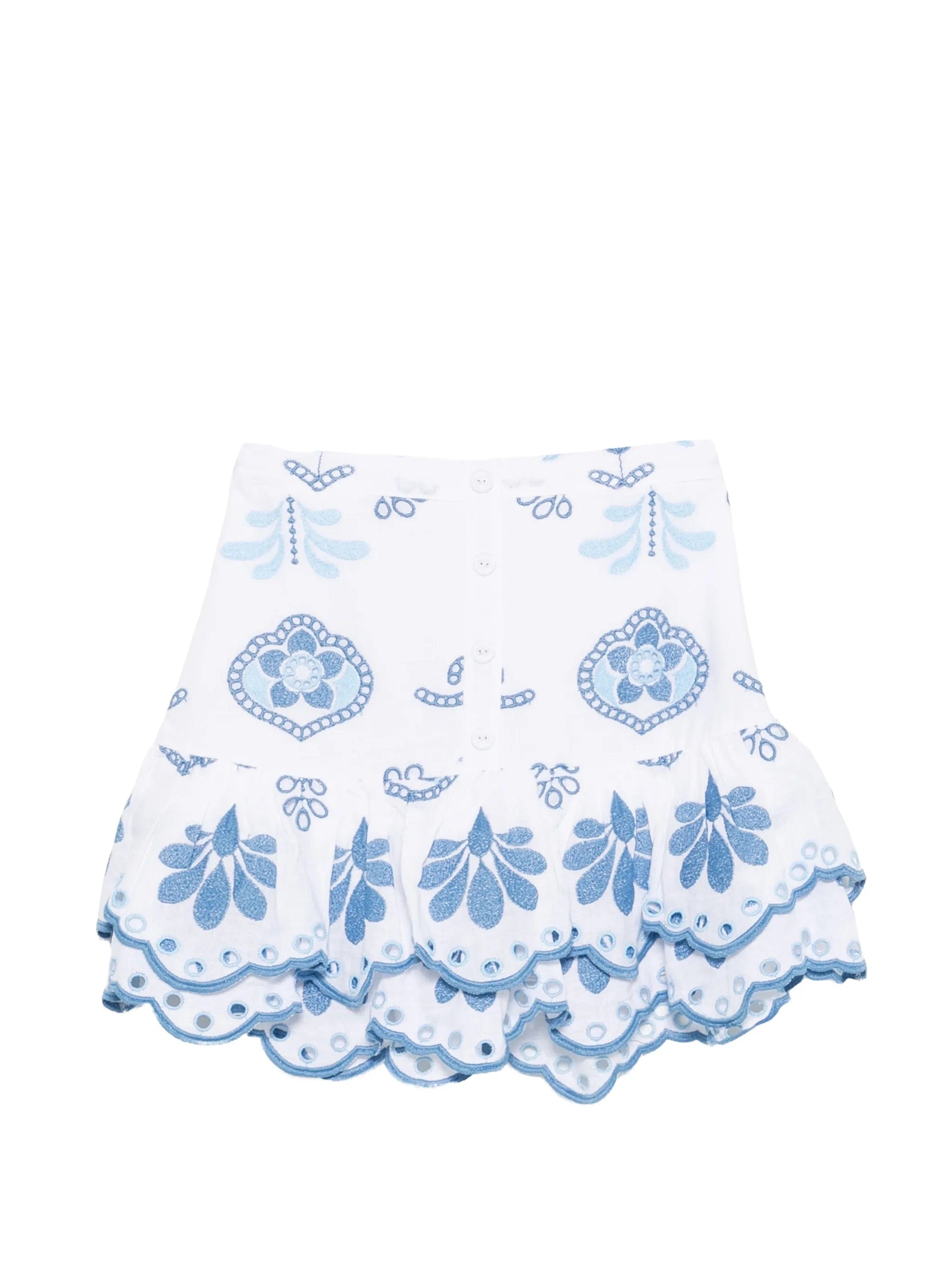 Charo Ruiz Ibiza Leora embroidered mini skirt
