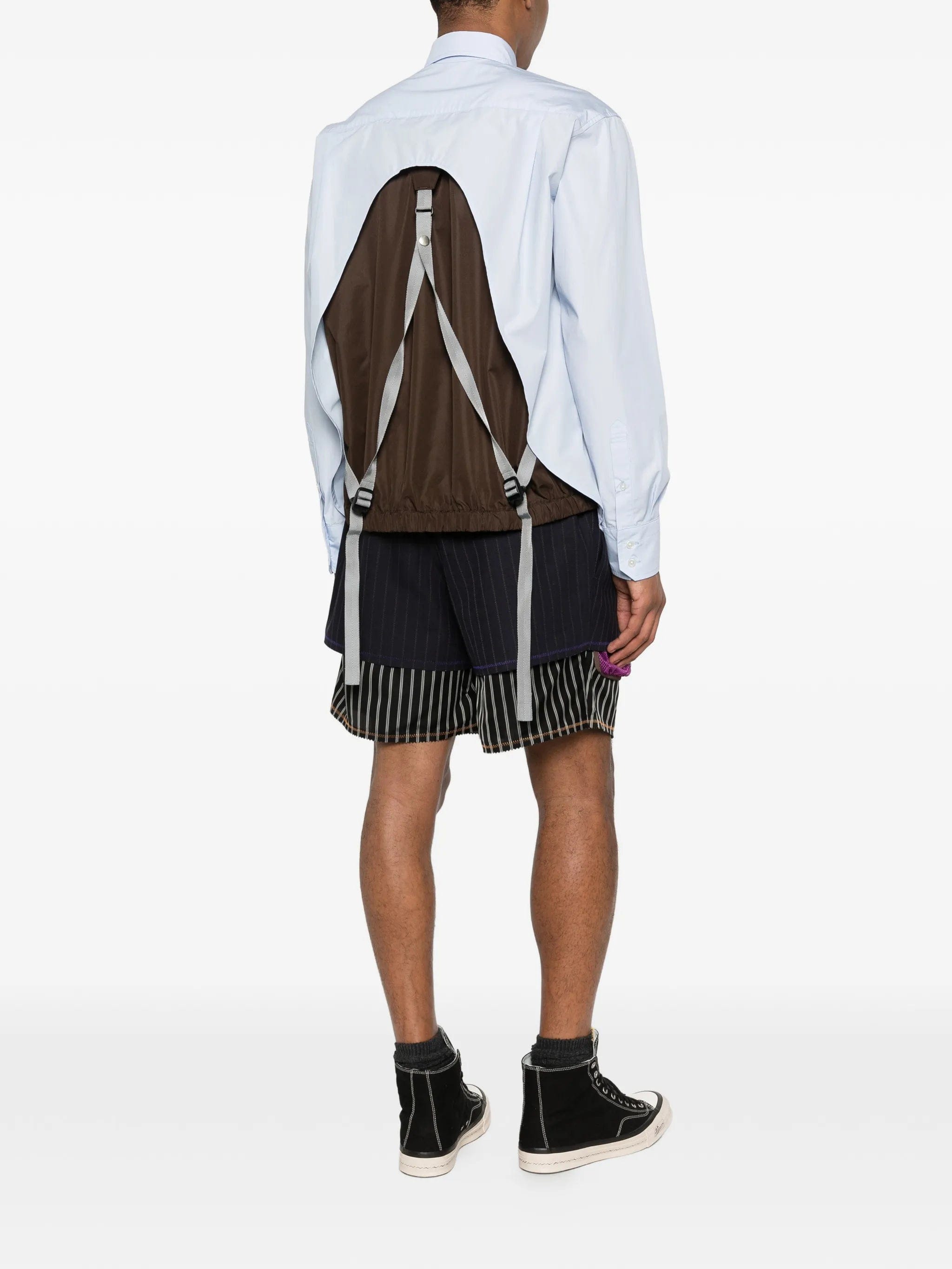 Kolor long - sleeve poplin shirt