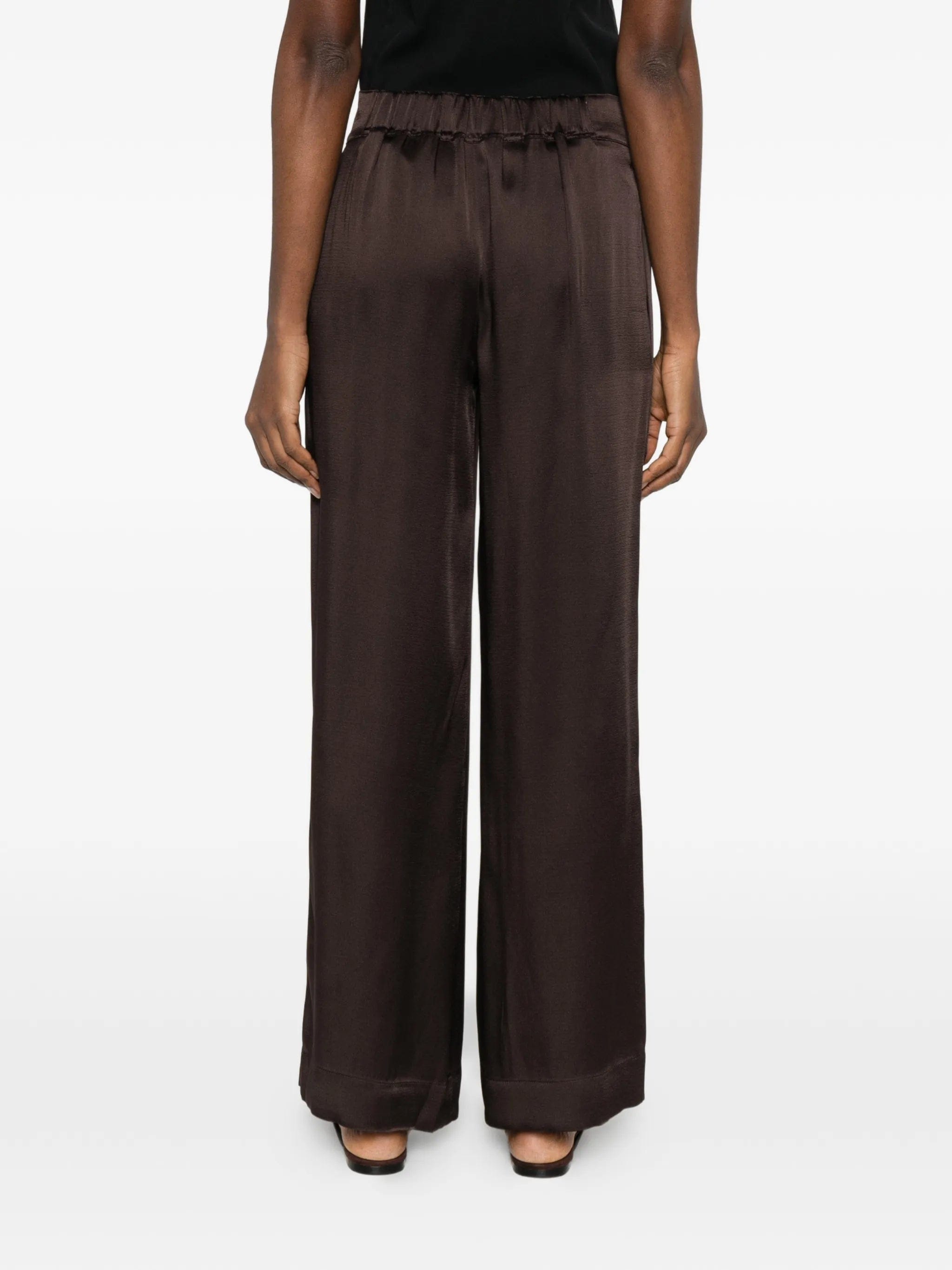 Liberowe pleated front palazzo trousers