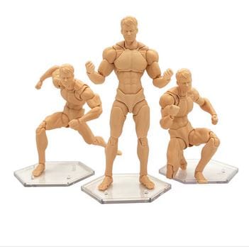 Bandai Multi Sized Peg Footstands Clear Stand 9 pack