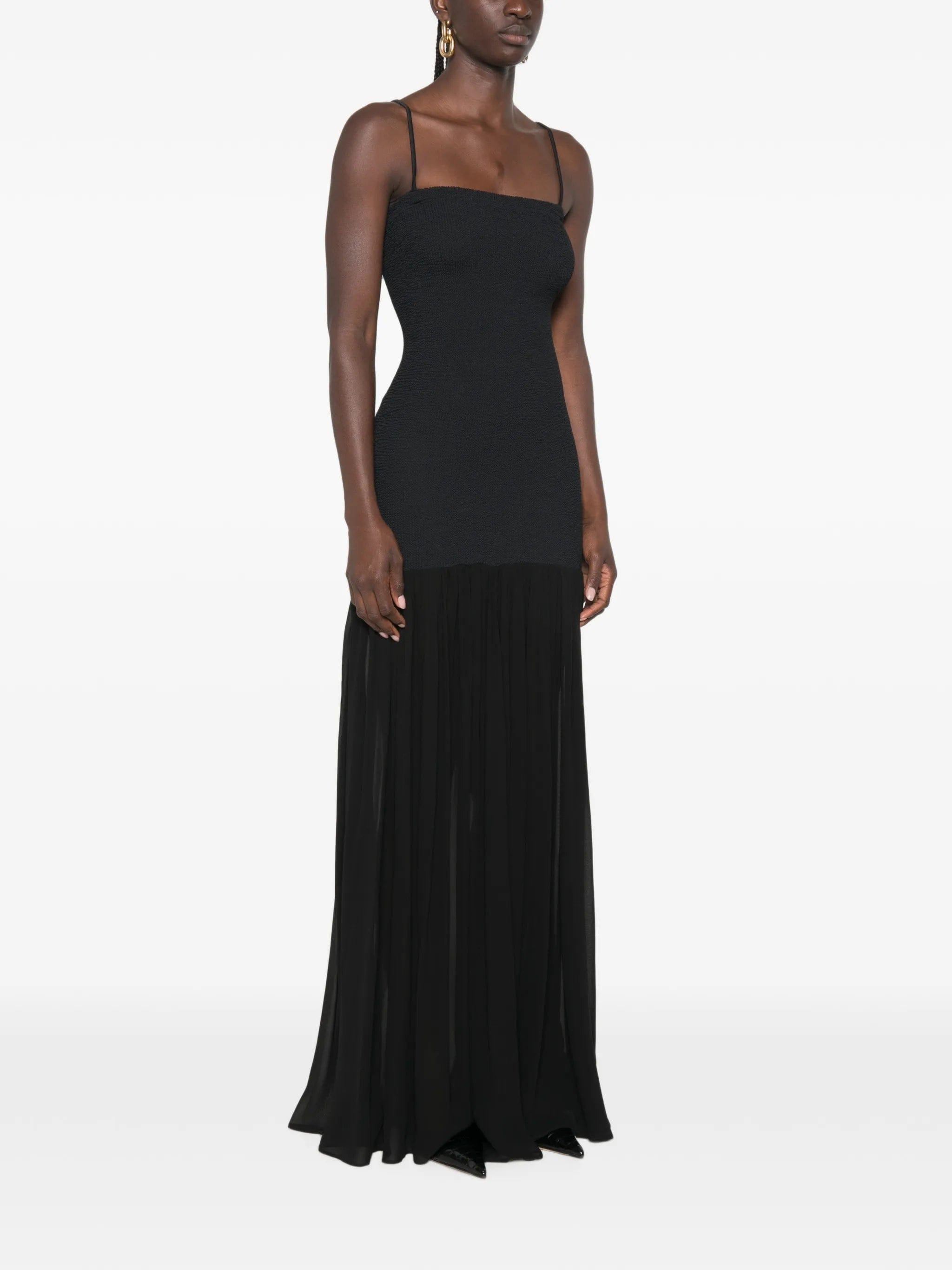 Hunza G square - neck maxi dress
