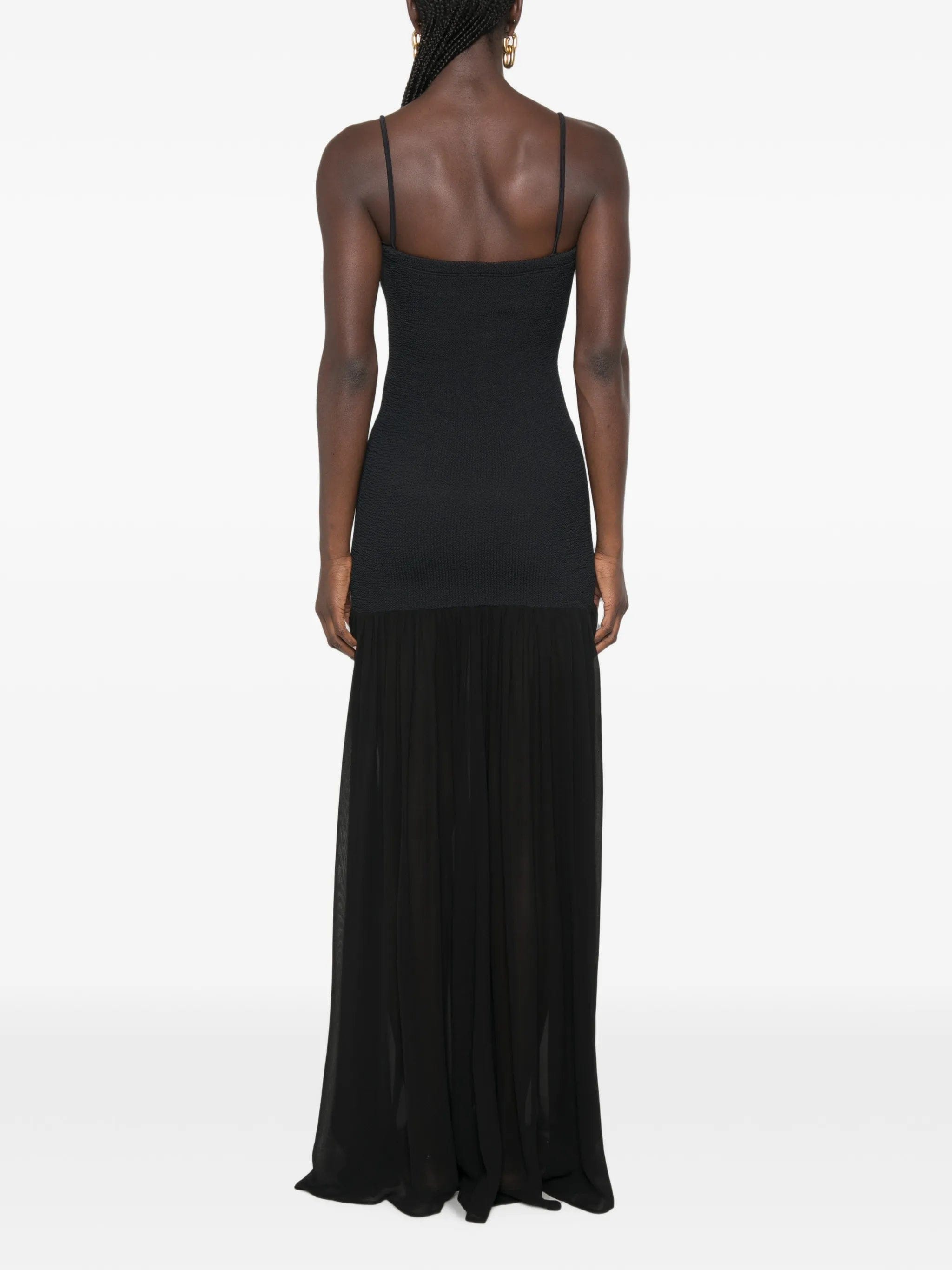 Hunza G square - neck maxi dress