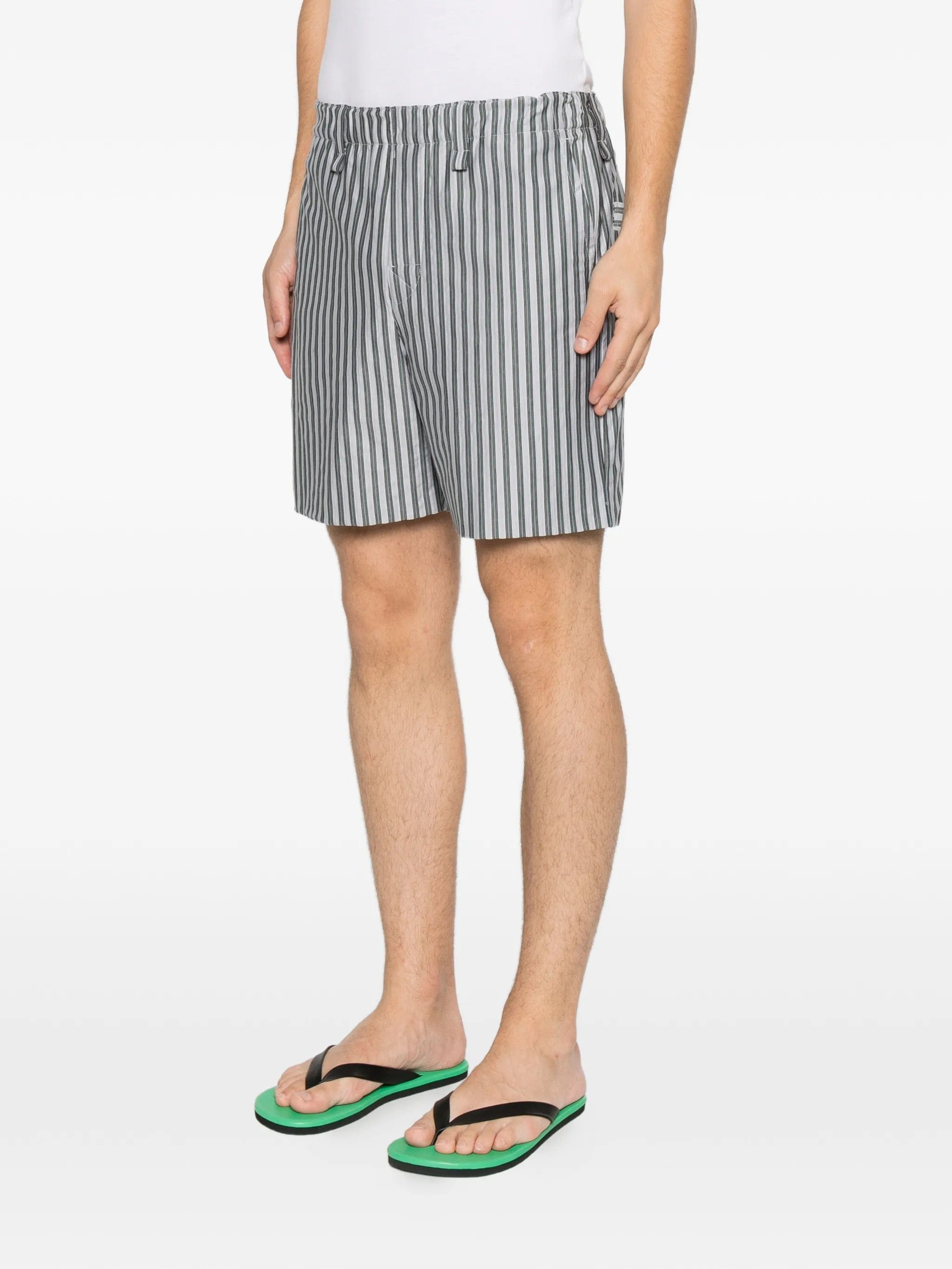 Homme Plissé Issey Miyake striped jersey shorts