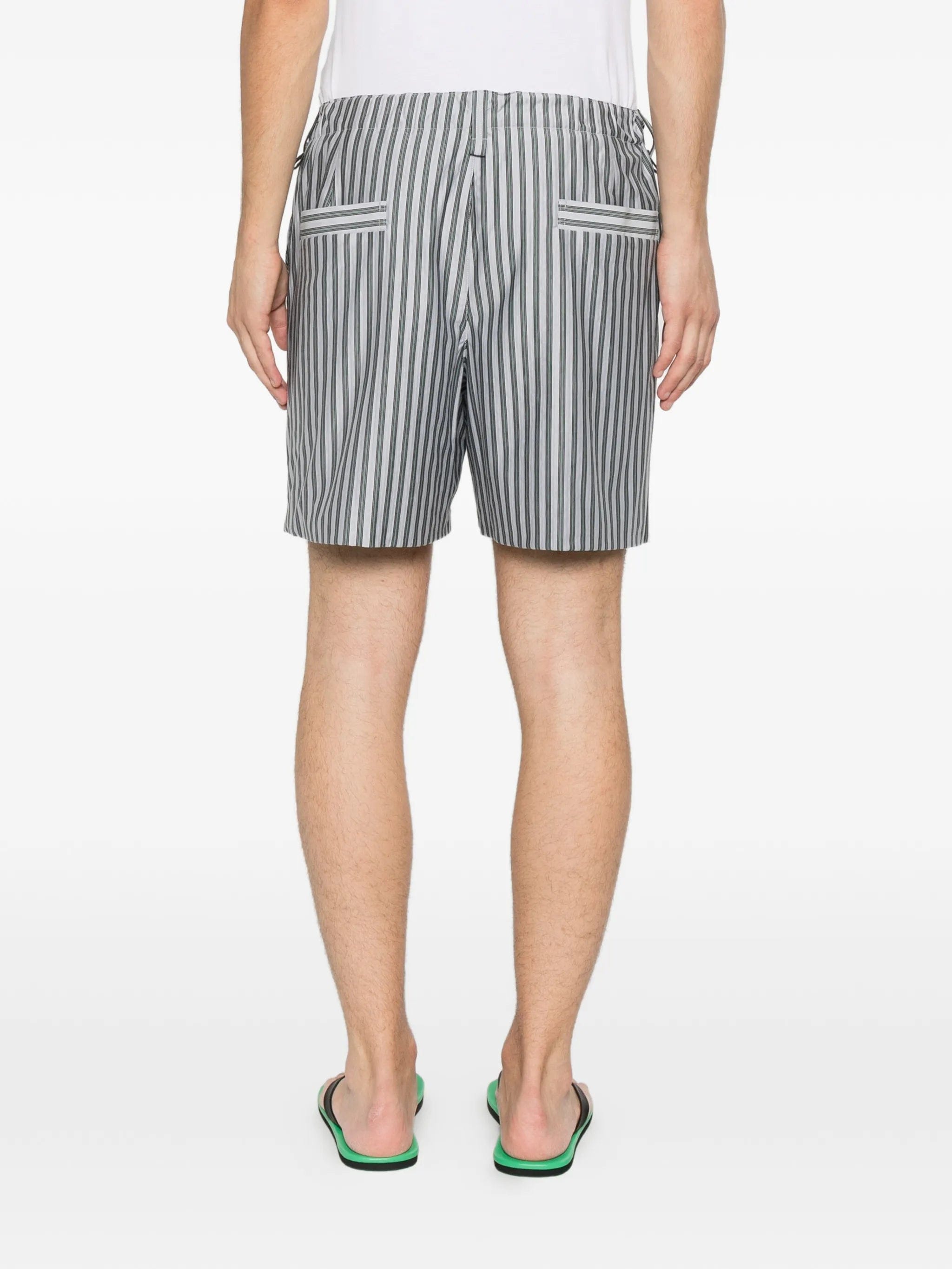 Homme Plissé Issey Miyake striped jersey shorts