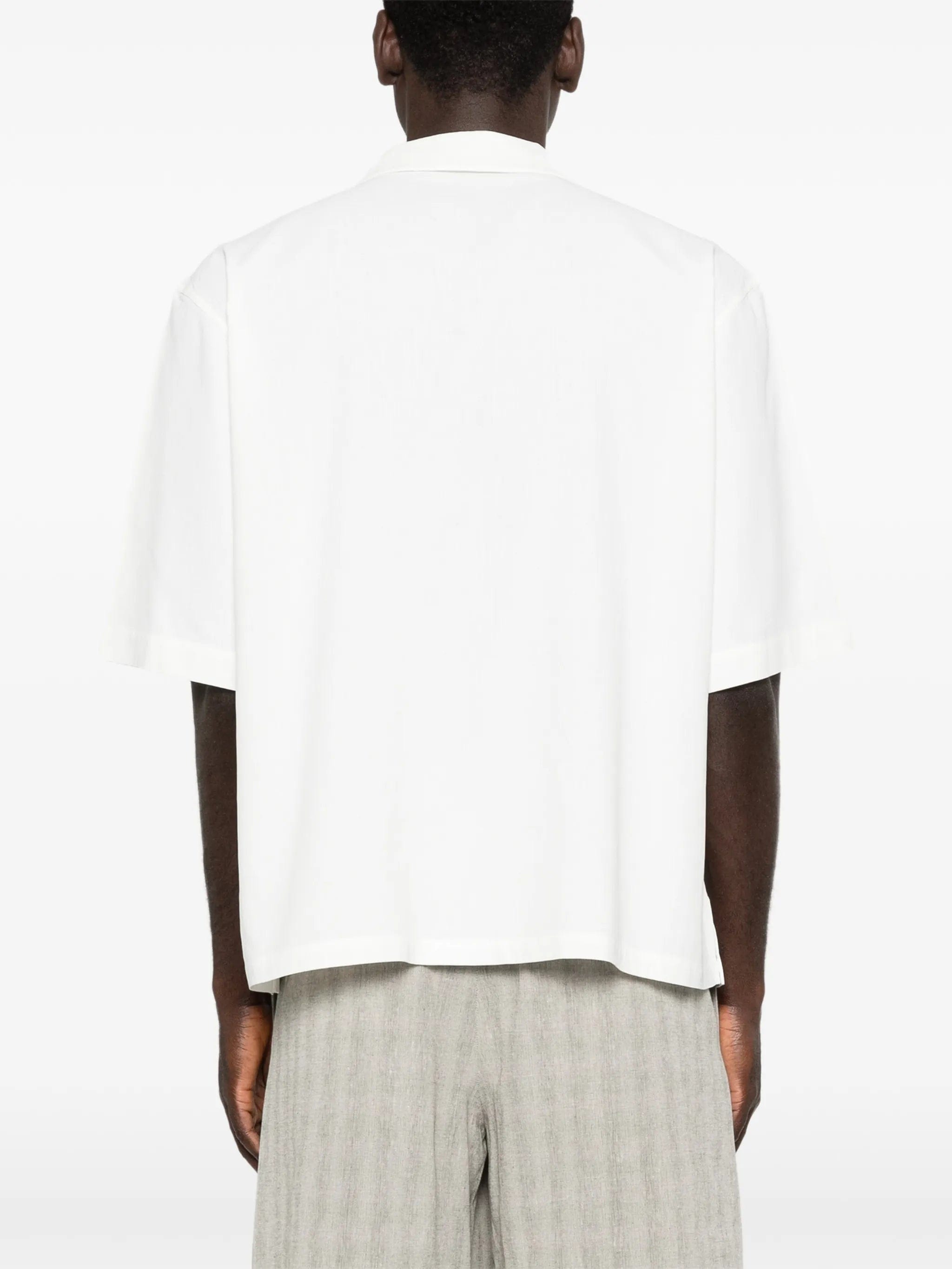 Homme Plissé Issey Miyake embroidery short - sleeve shirt