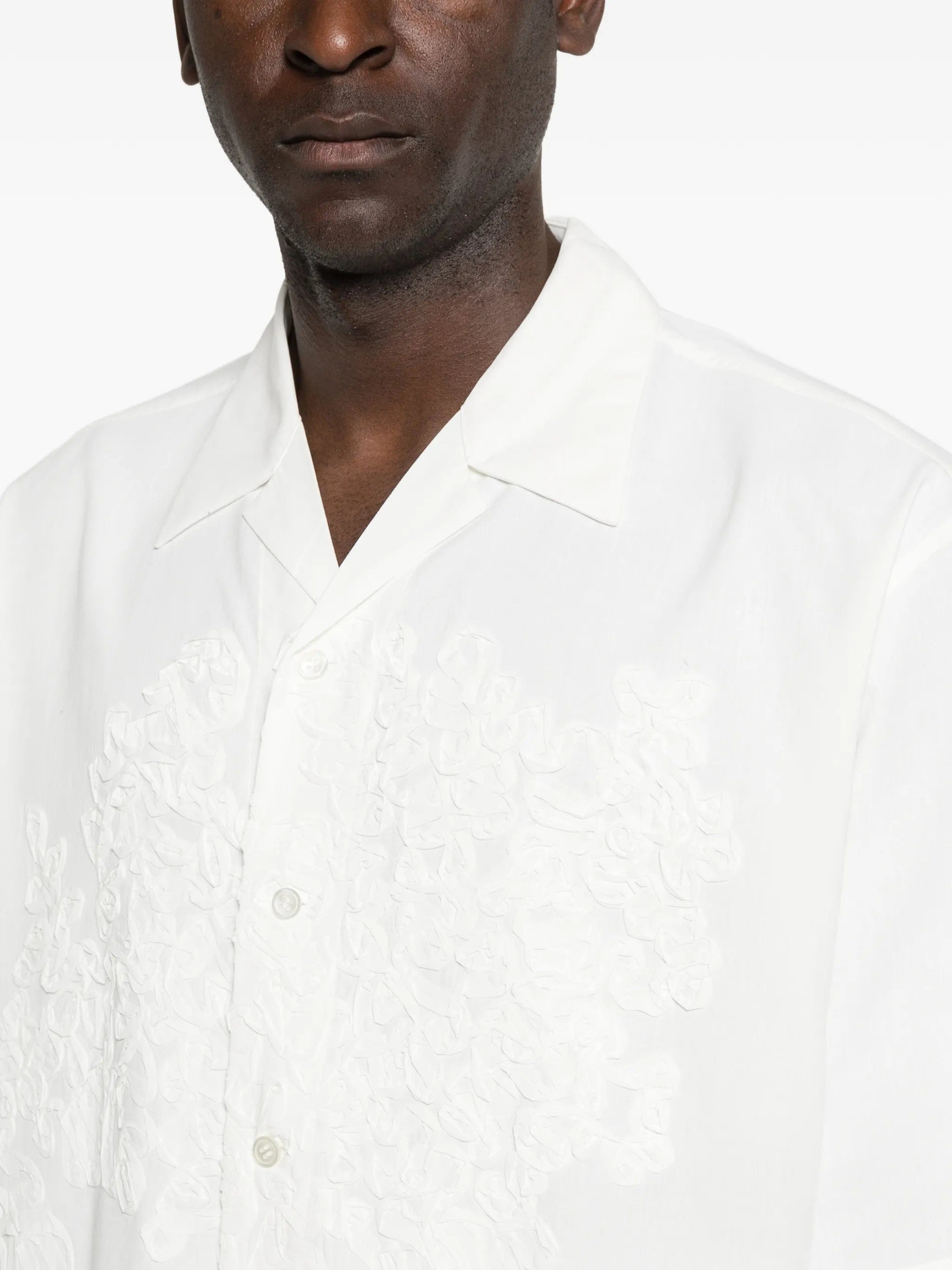 Homme Plissé Issey Miyake embroidery short - sleeve shirt