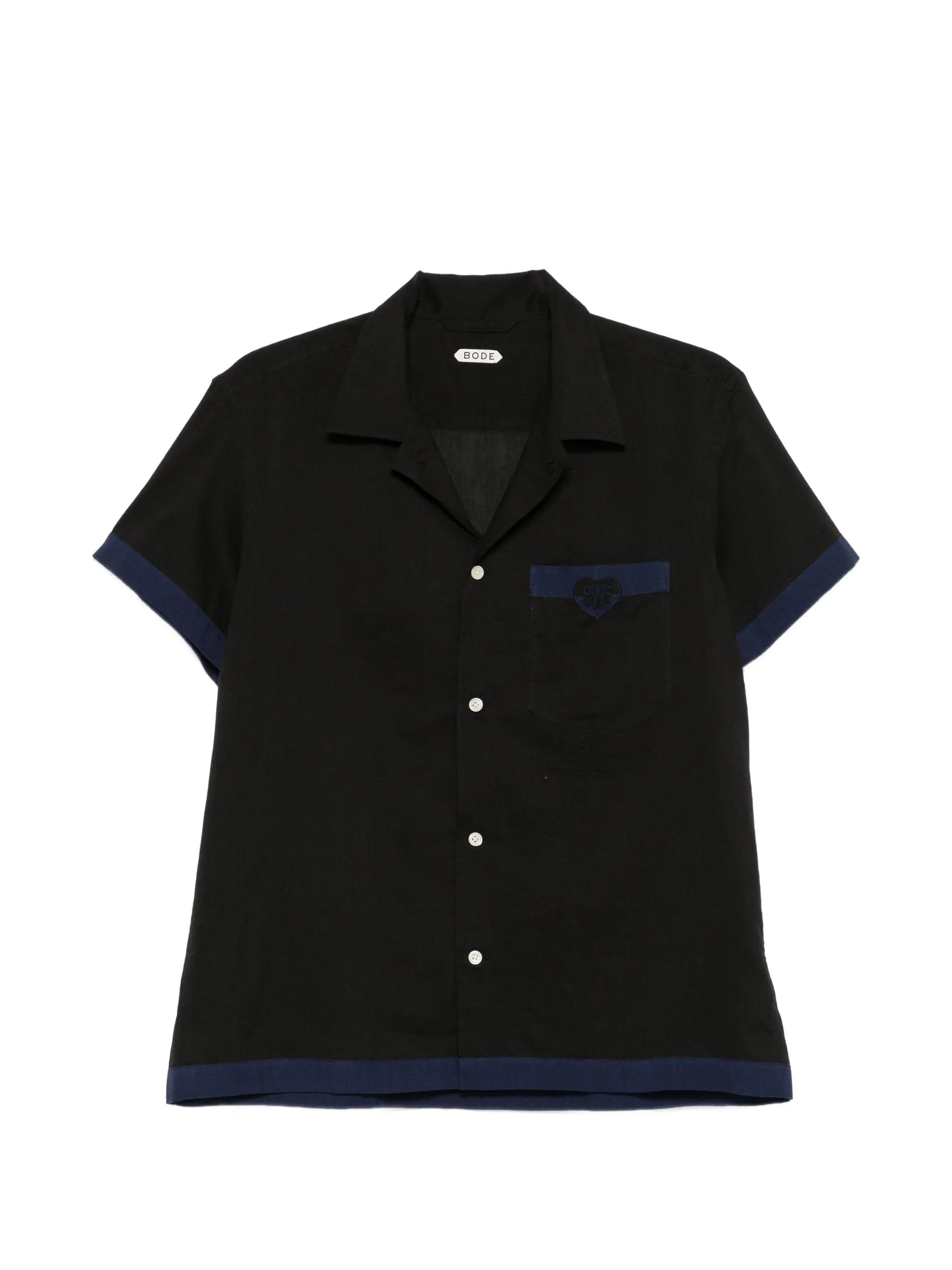 BODE heart deco short - sleeve shirt