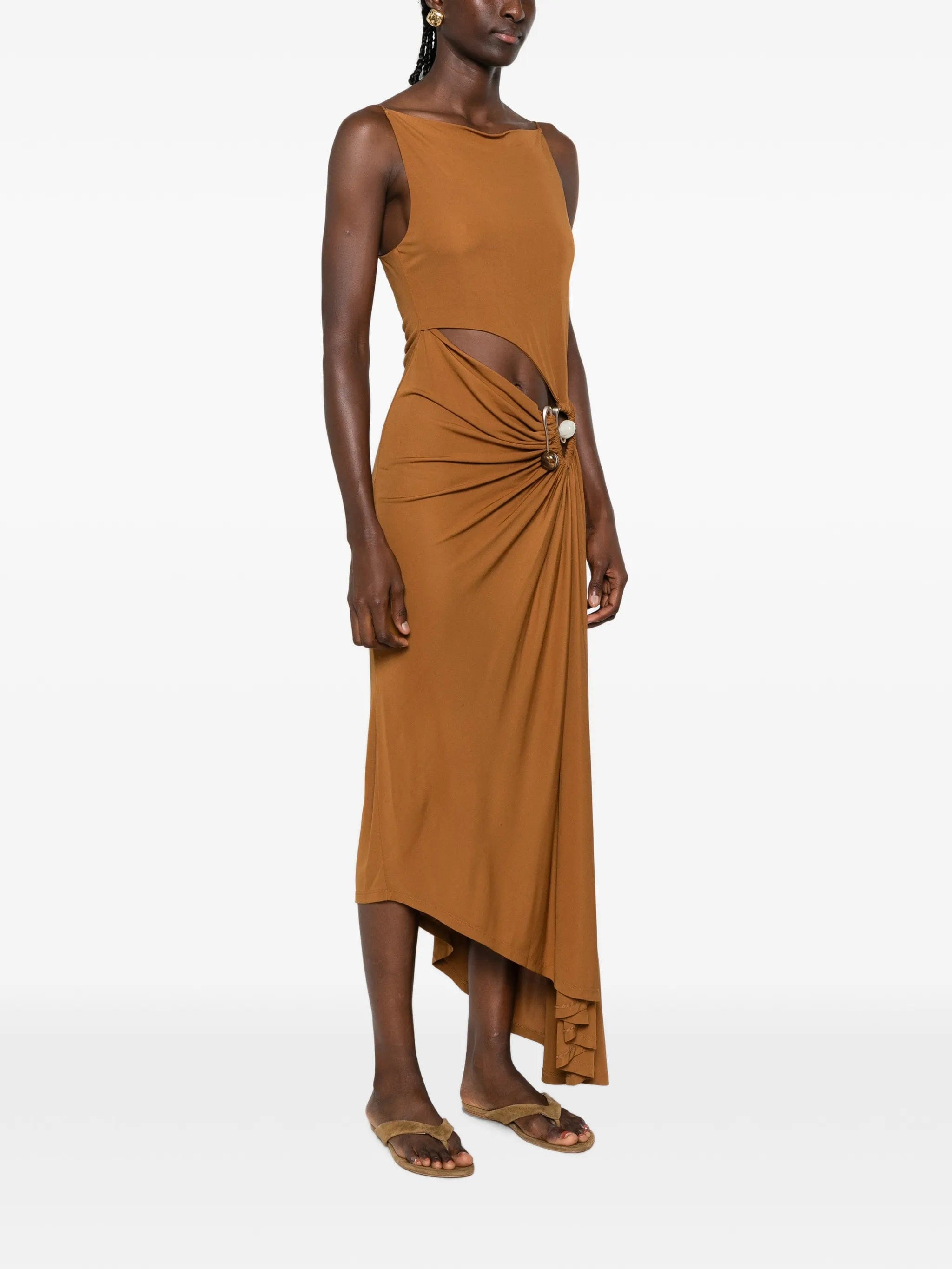 Christopher Esber boat - neck dress