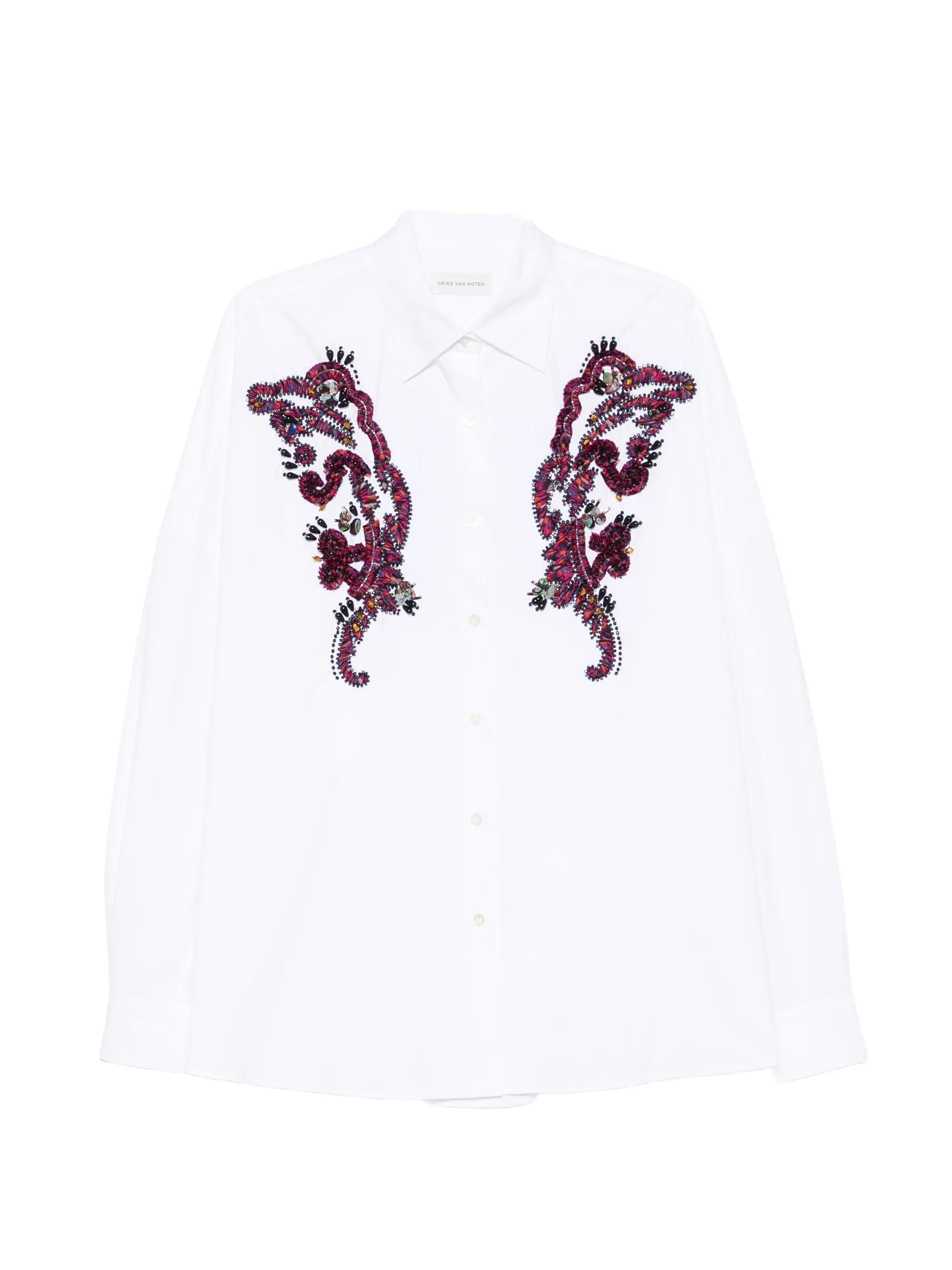 Dries Van Noten bead - embellished buttoned shirt