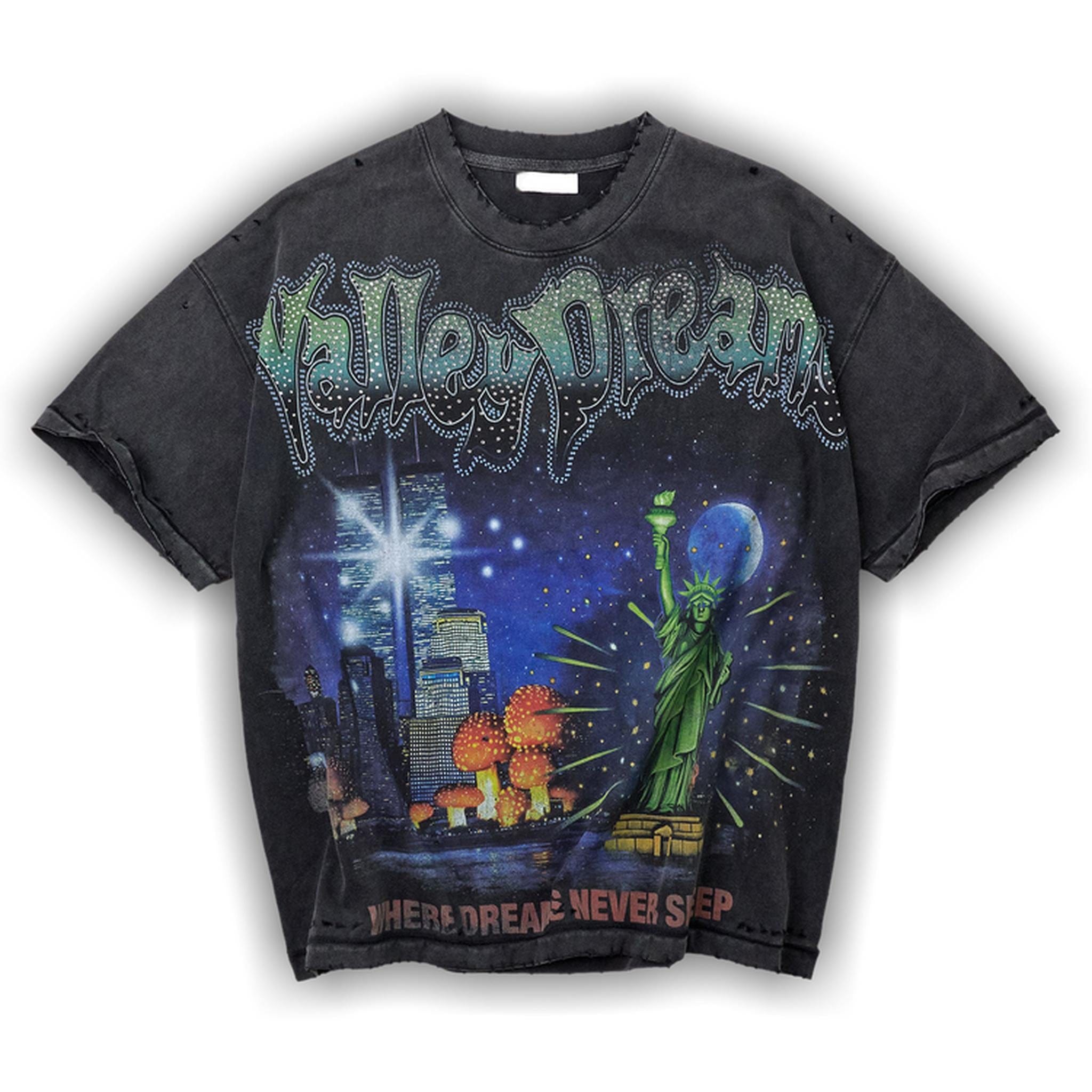 Vale Forever Skyline Bling T-Shirt Black