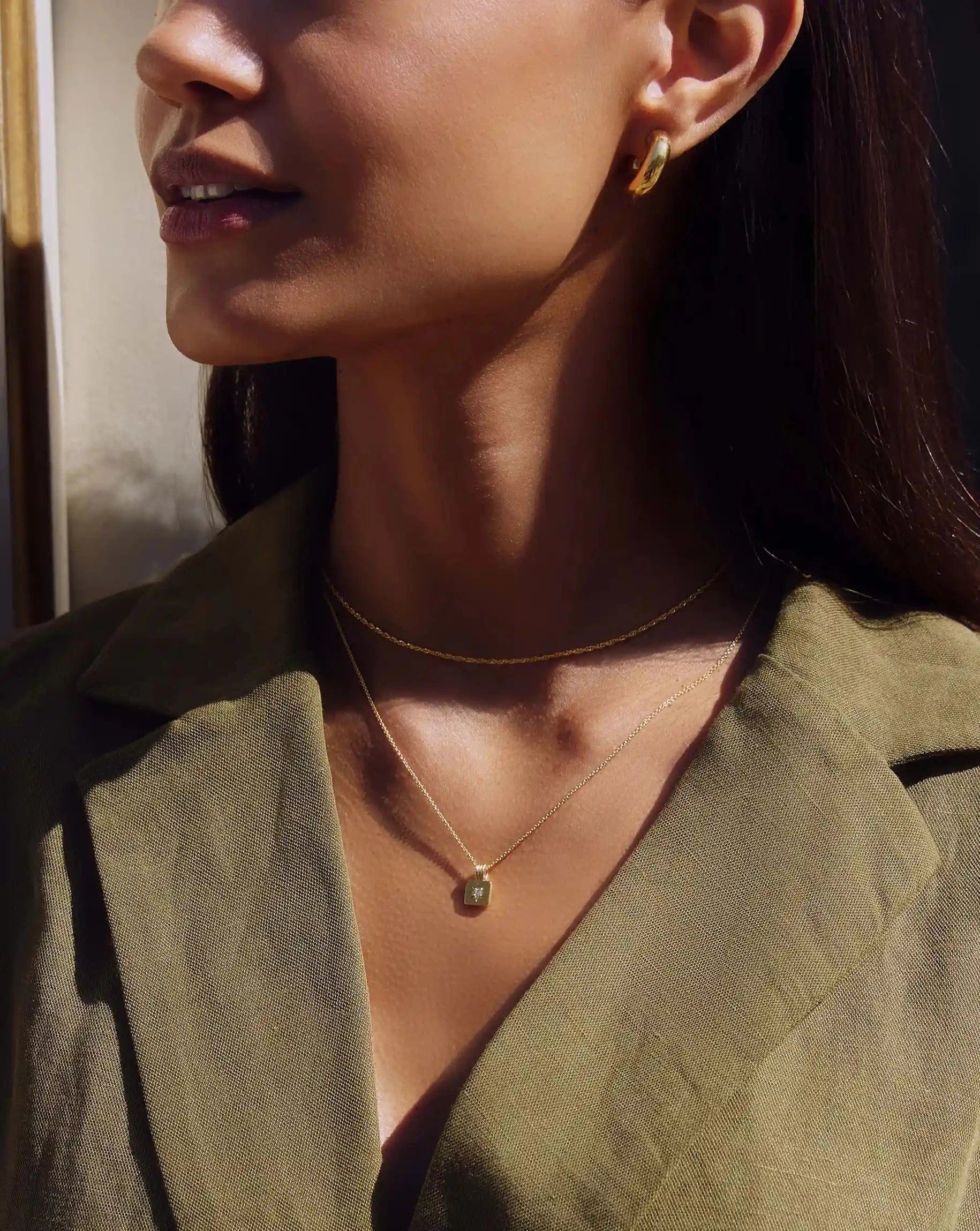 Missoma Mini Star Ridge Pendant Necklace | 18ct Gold Vermeil
