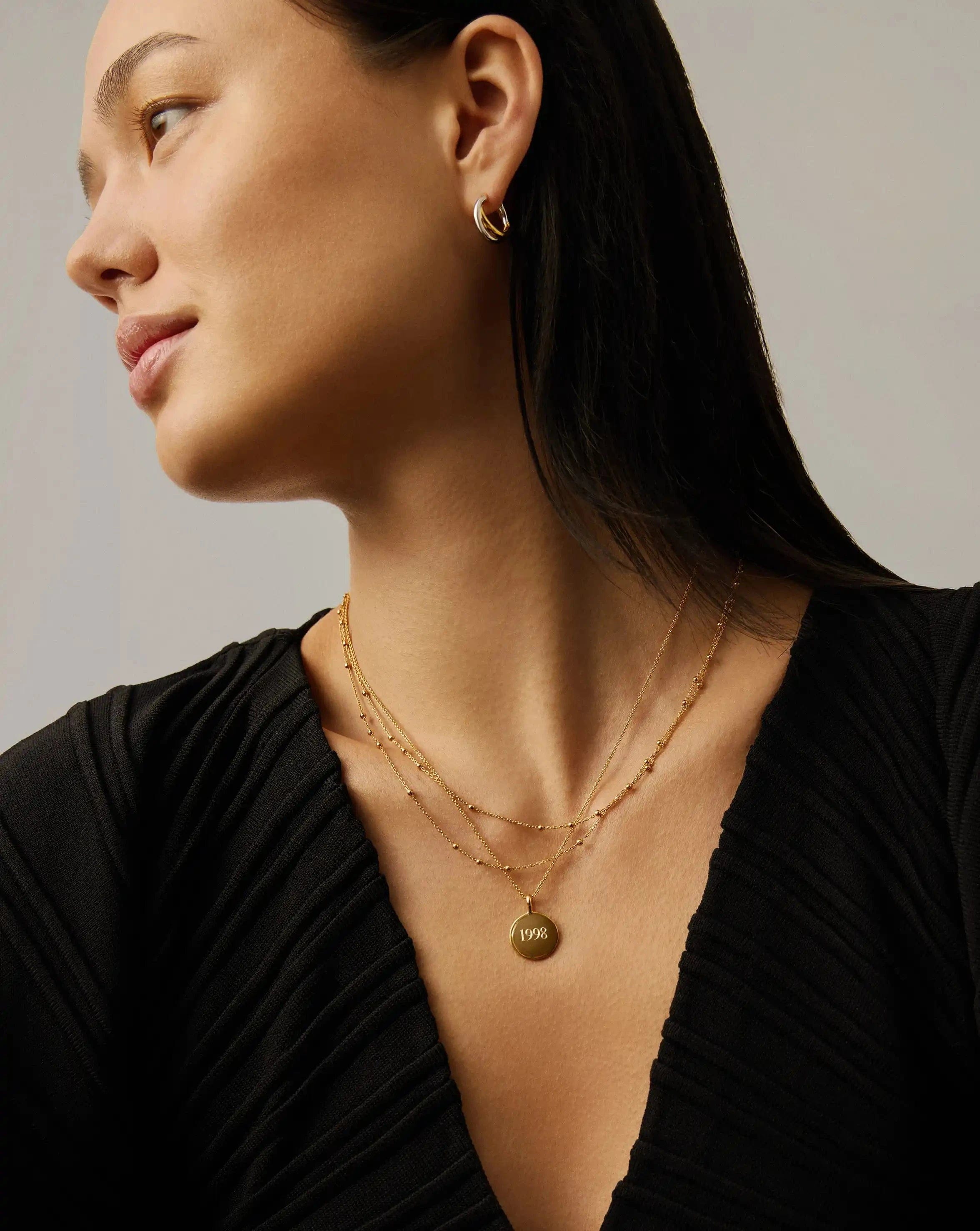 Missoma Engravable Round Necklace