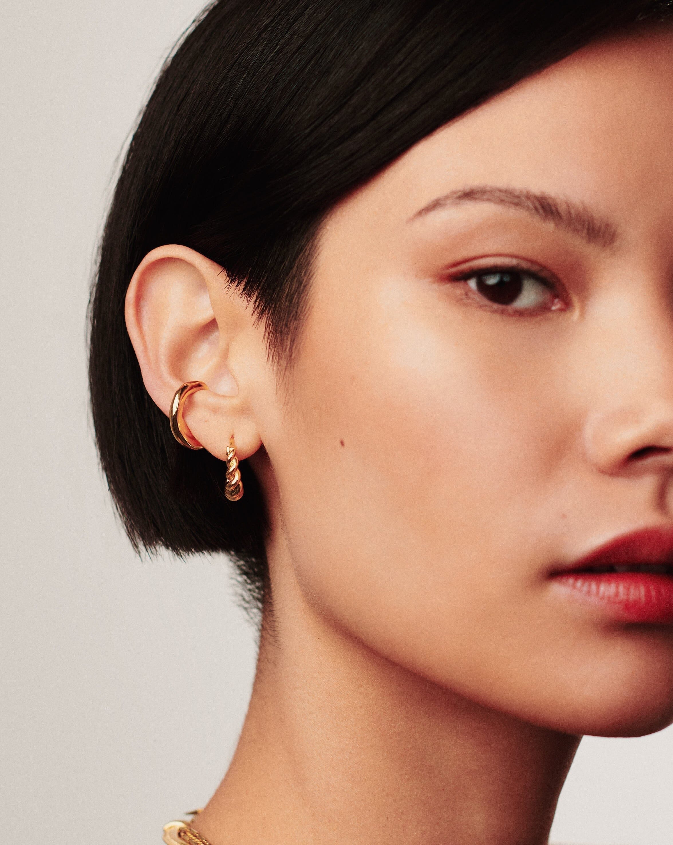 Missoma Small Tidal Hoop Earrings | 18ct Gold Vermeil