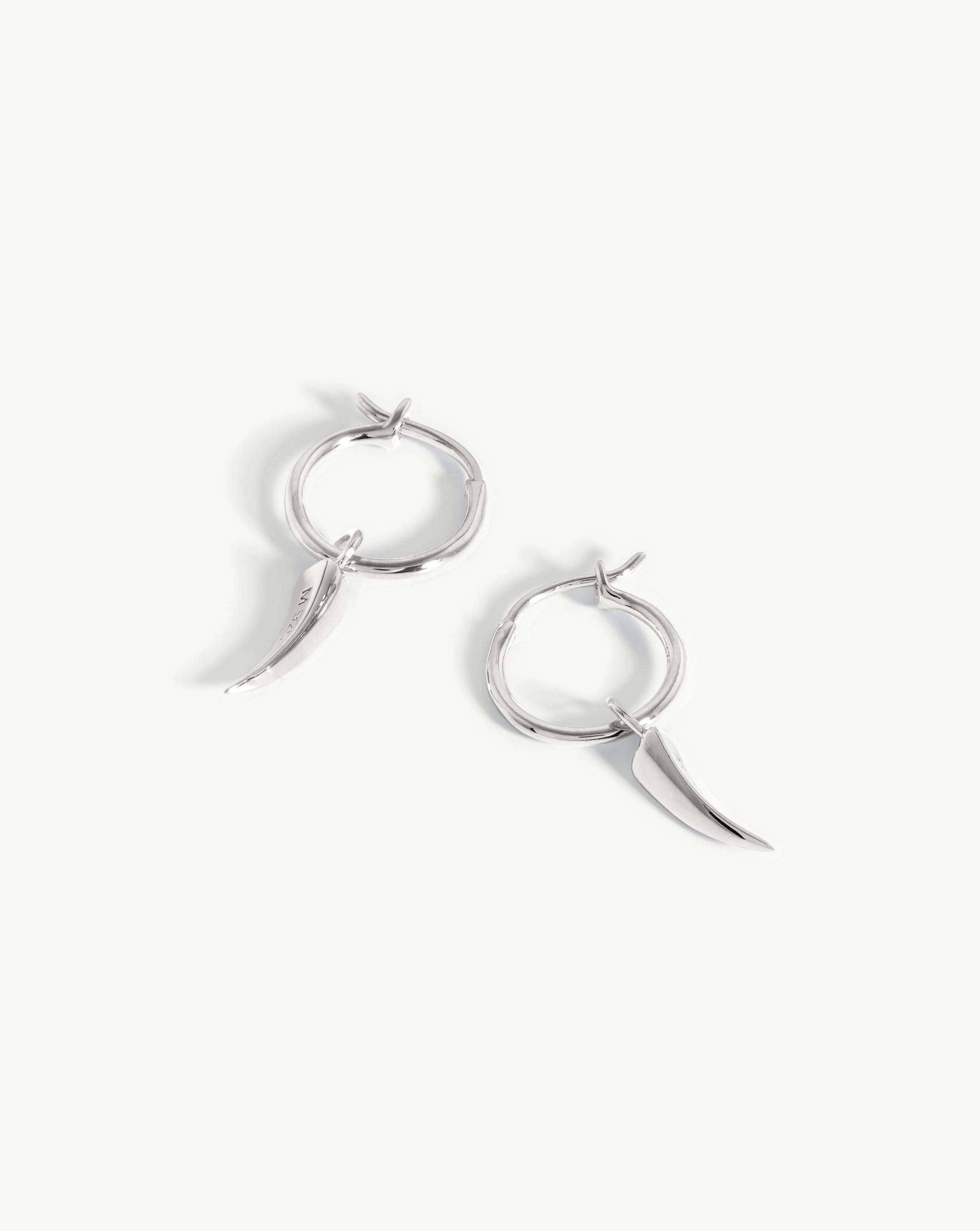 Missoma Mini Claw Charm Hoop Earrings