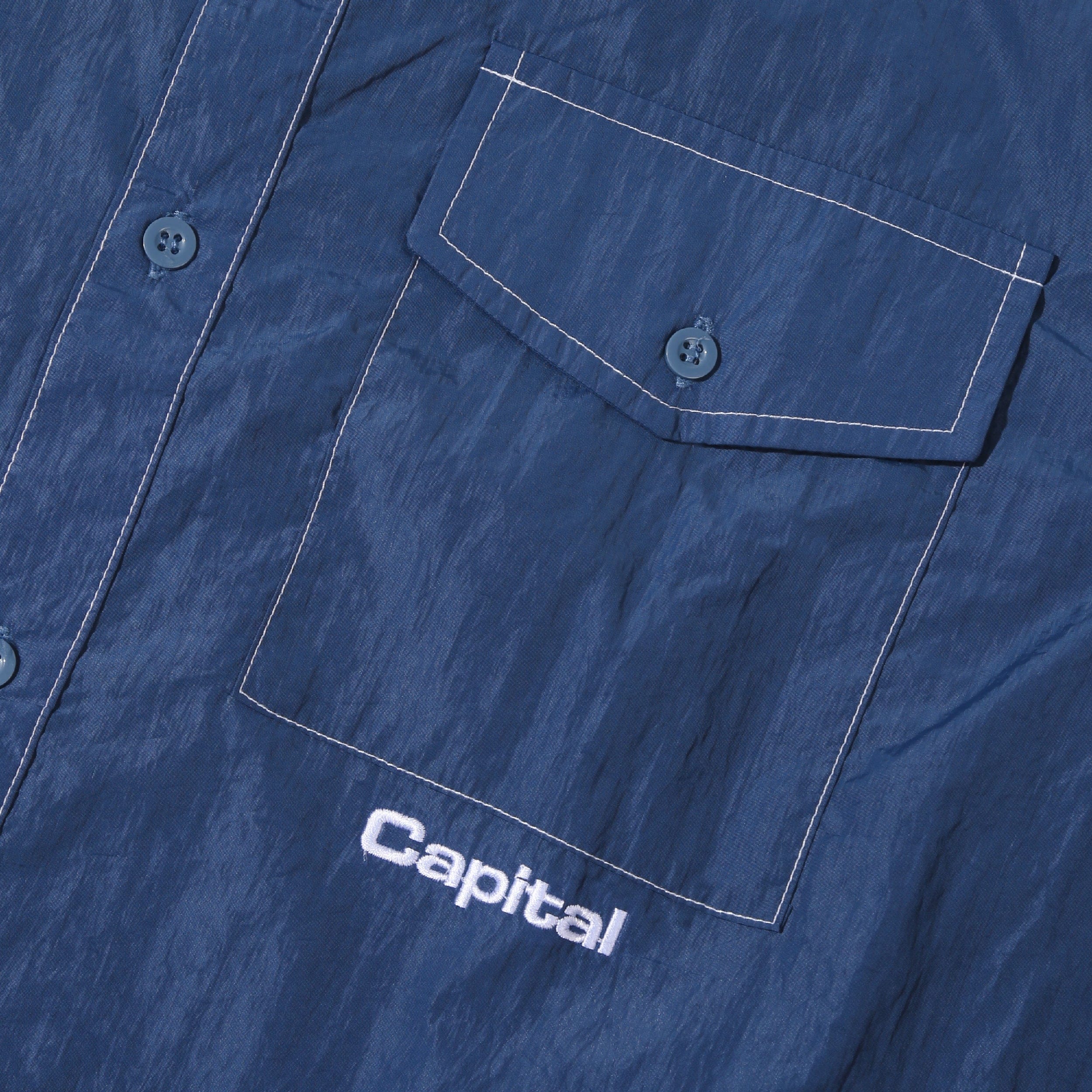 Capital Crinckle Shirt - Blue
