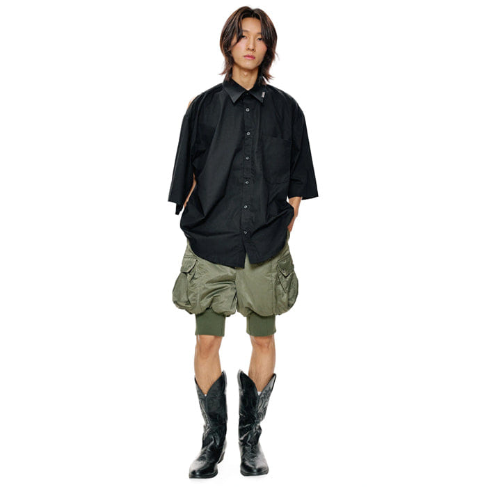 BLANC Studio CANOPY OVERSIZE SHORT SLEEVE BLACK