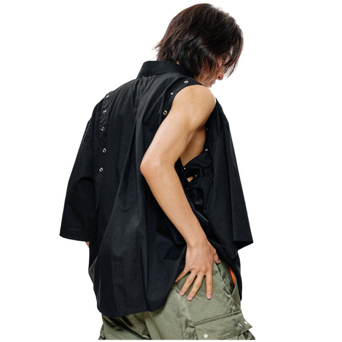 BLANC Studio CANOPY OVERSIZE SHORT SLEEVE BLACK