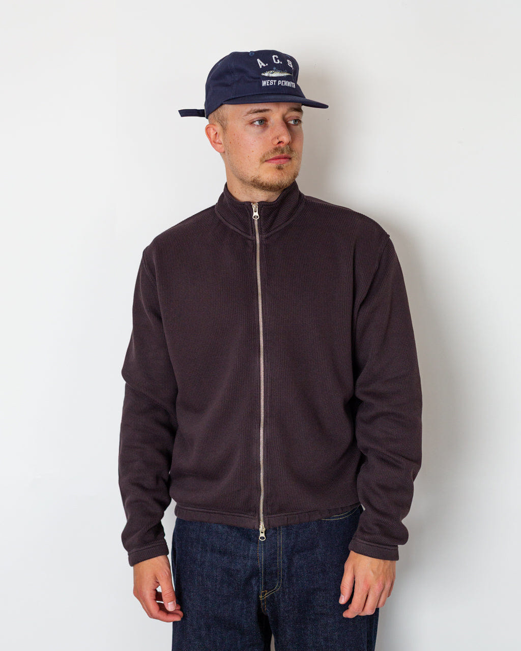 Another Aspect Another Zip Sweatshirt 3.0 - Dark Brown