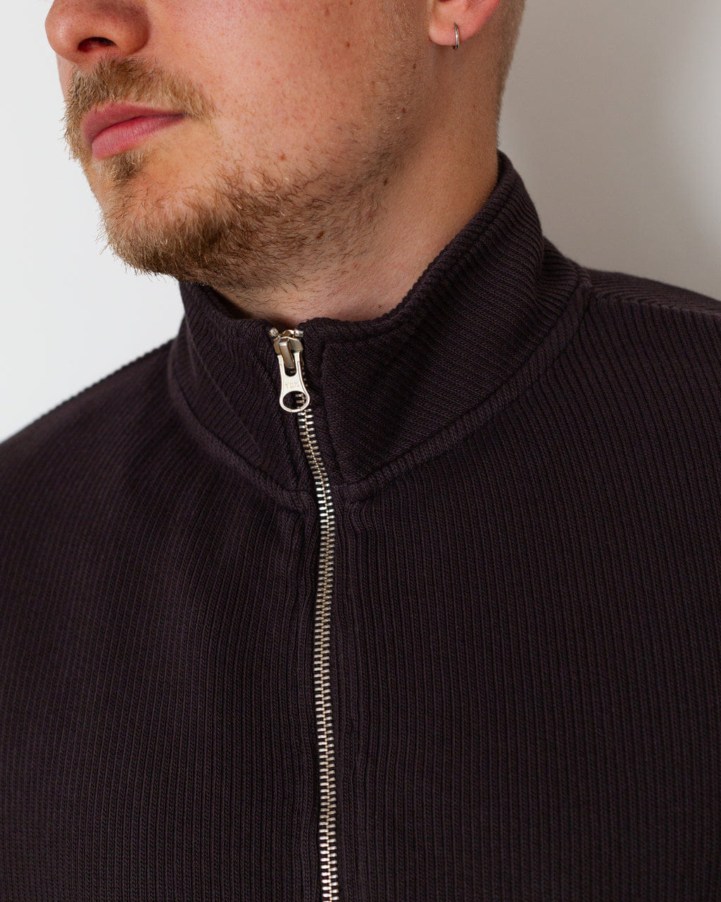 Another Aspect Another Zip Sweatshirt 3.0 - Dark Brown