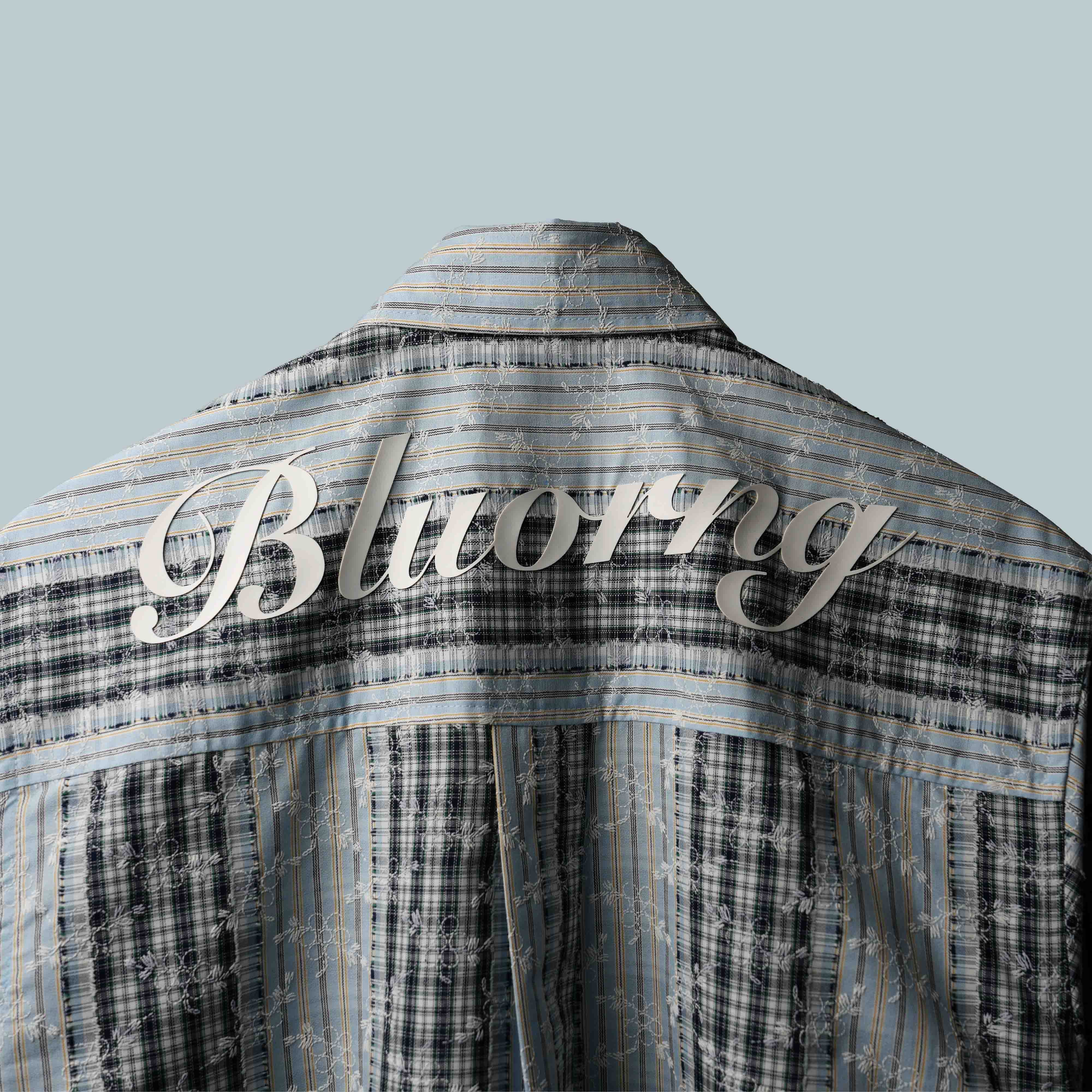 And Blu Plaid And Petals Shirt