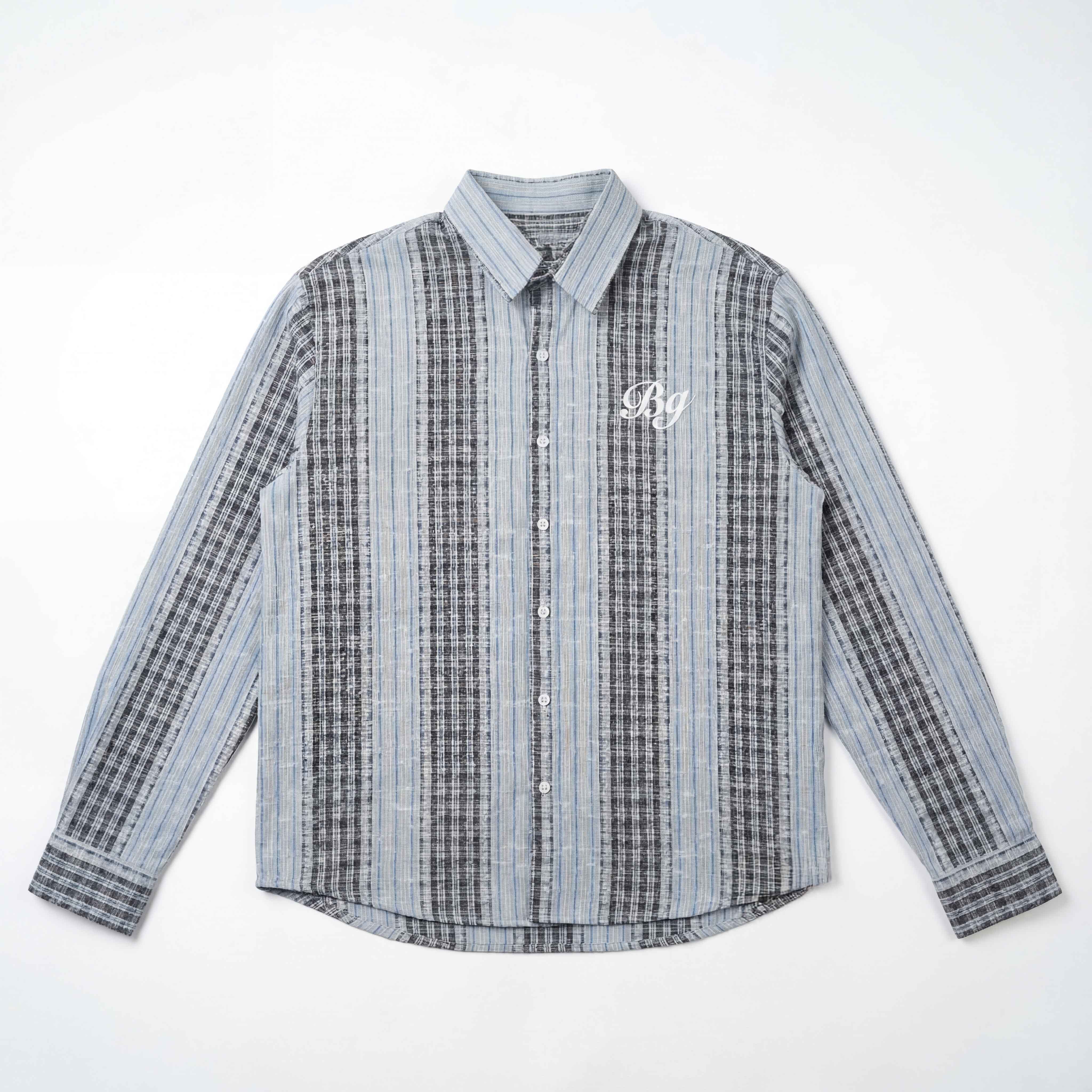 And Blu Plaid And Petals Shirt