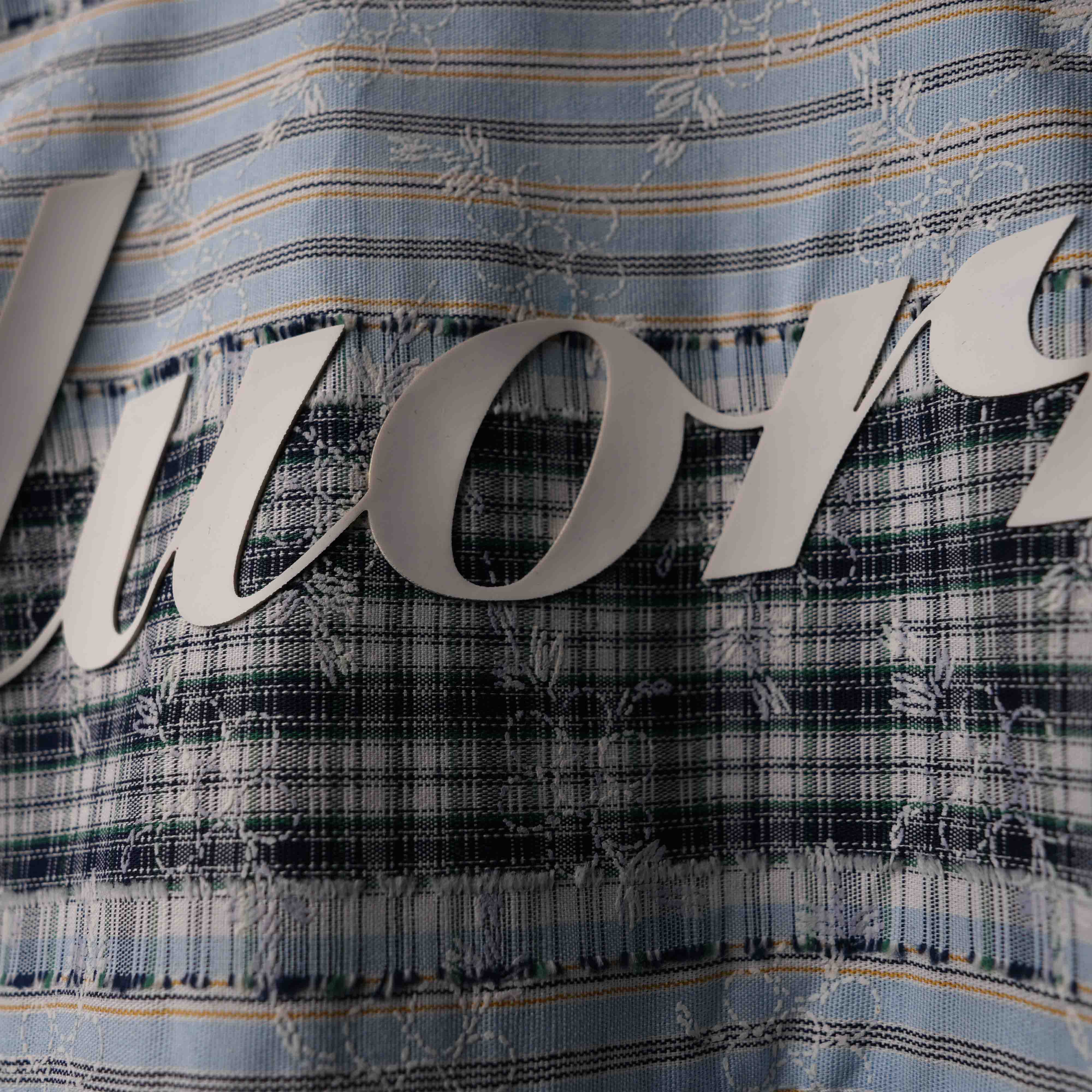 And Blu Plaid And Petals Shirt