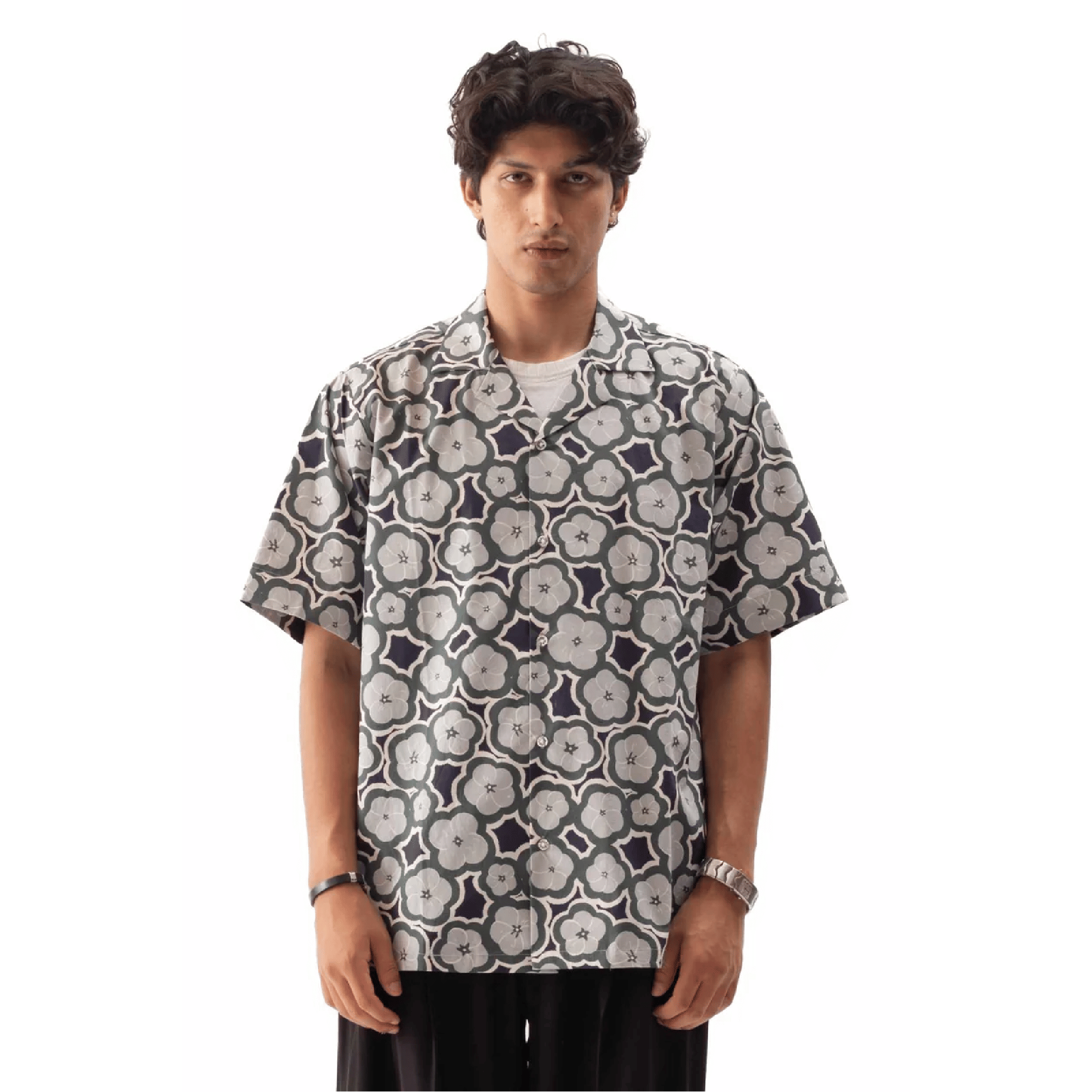 PRKHR FLORAL PRINT CAMP SHIRT