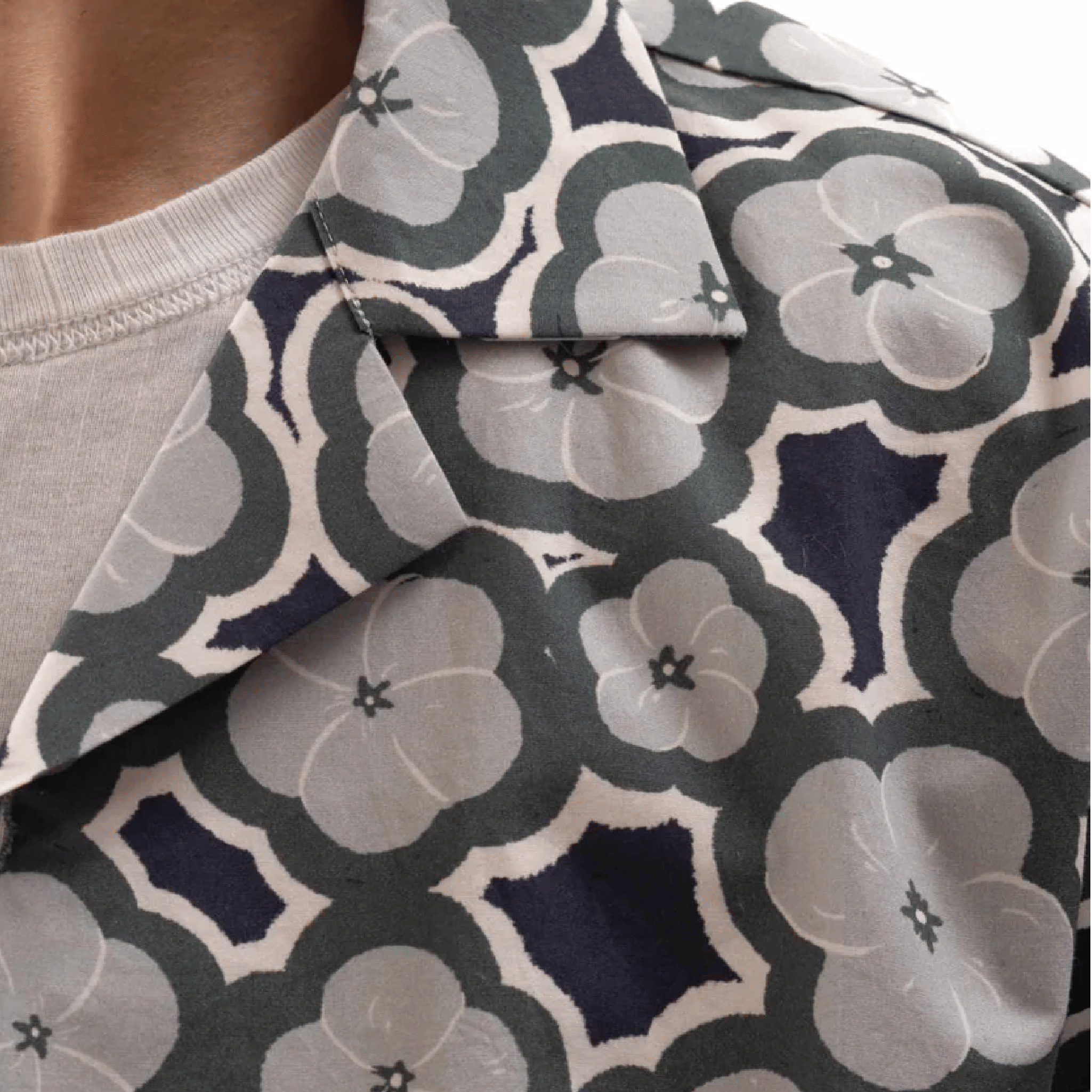 PRKHR FLORAL PRINT CAMP SHIRT