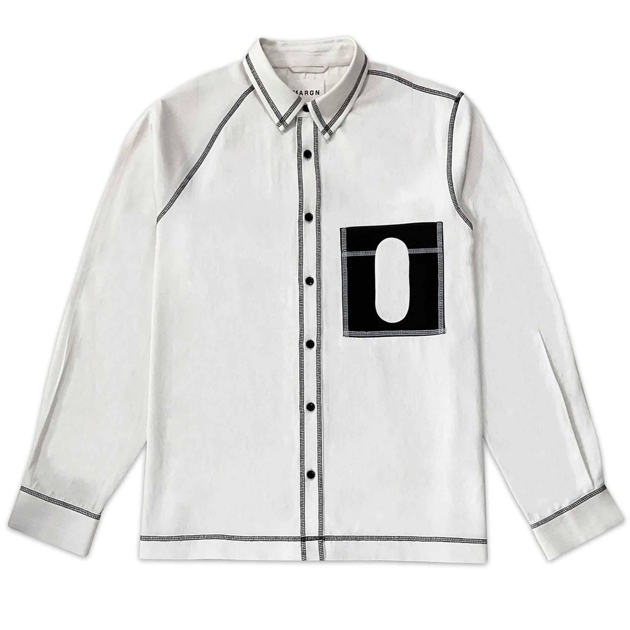 MARGN Canopy Denim Shirt LS (Off White)