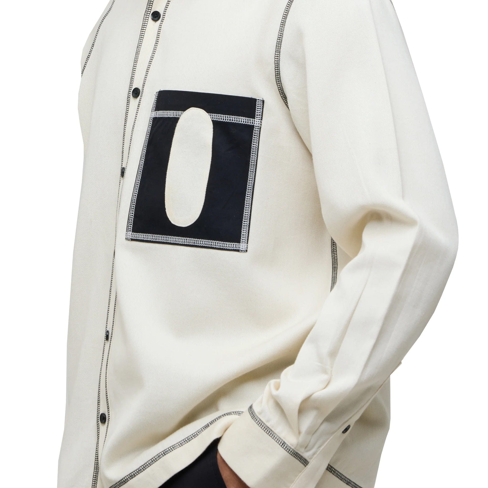 MARGN Canopy Denim Shirt LS (Off White)
