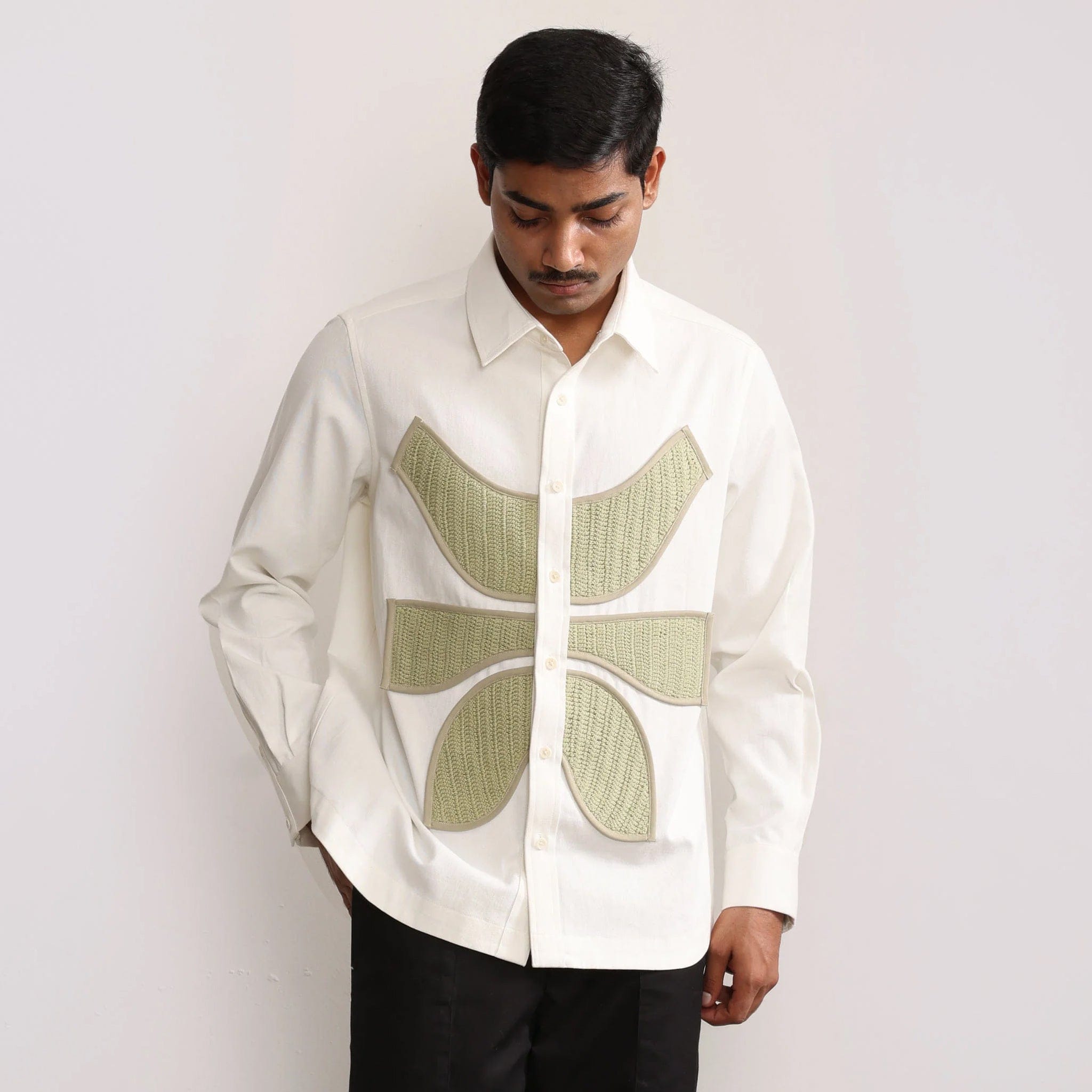 MARGN VERTEBRAE SYMBOLIC SHIRT LS (OFF WHITE)