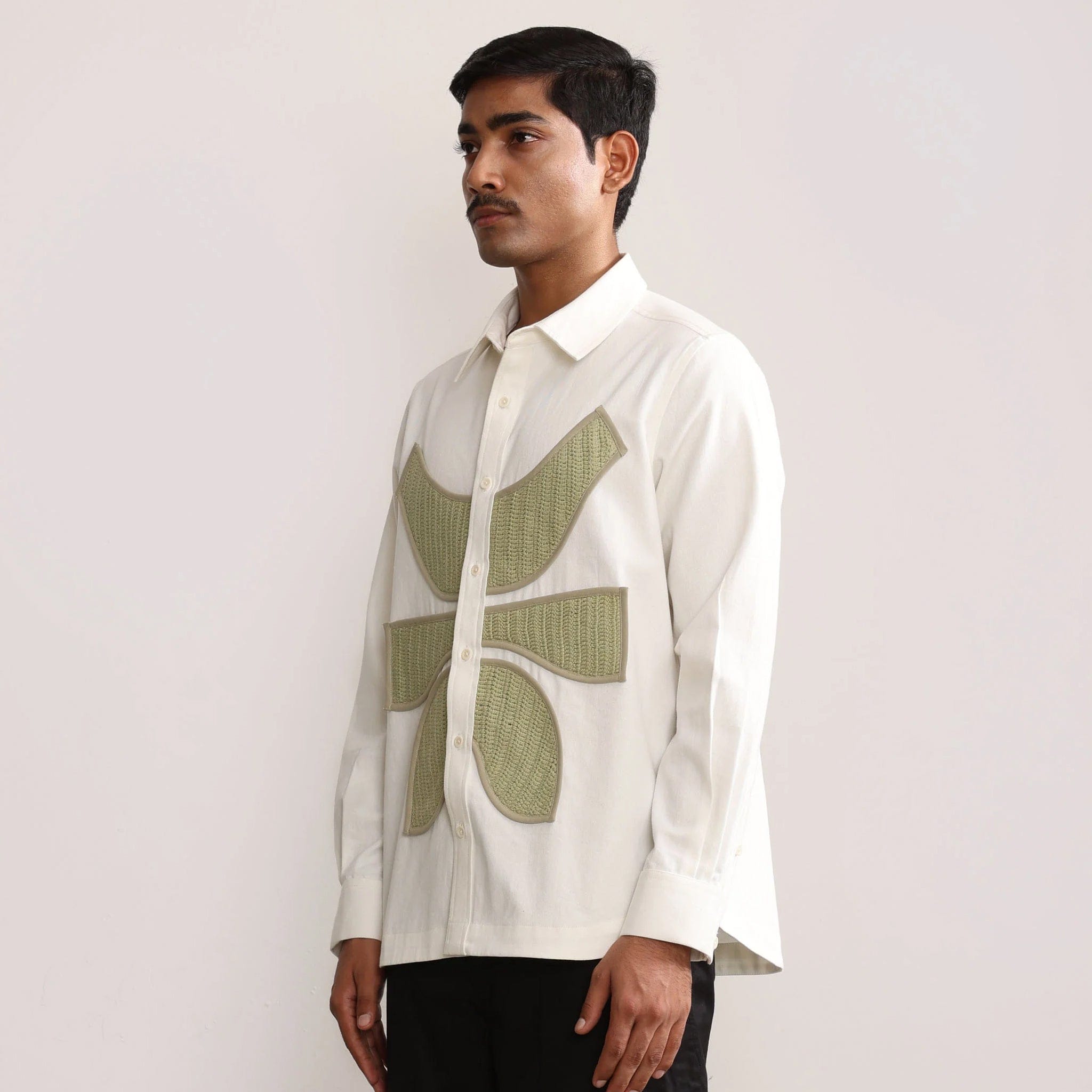MARGN VERTEBRAE SYMBOLIC SHIRT LS (OFF WHITE)
