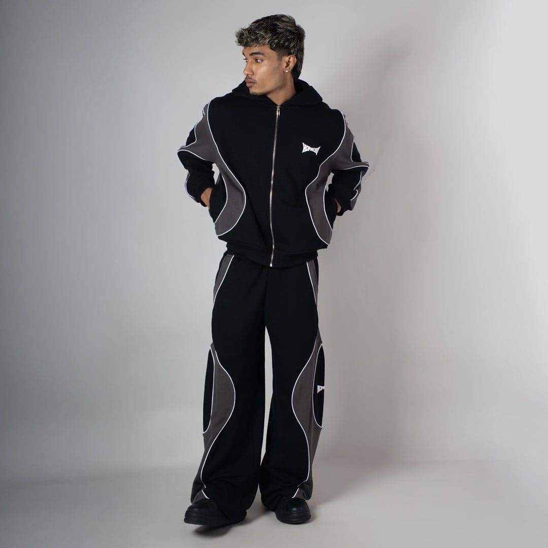 BLACKOUT SMOKELINE HEAVY ZIPPER HOODIE