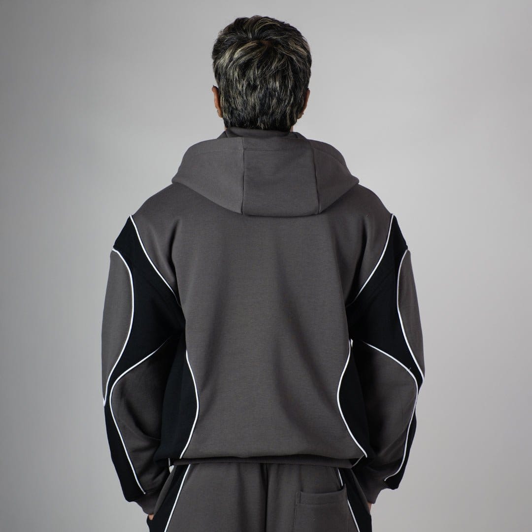 Hophead CHARCOAL HEAVY ZIPPER HOODIE
