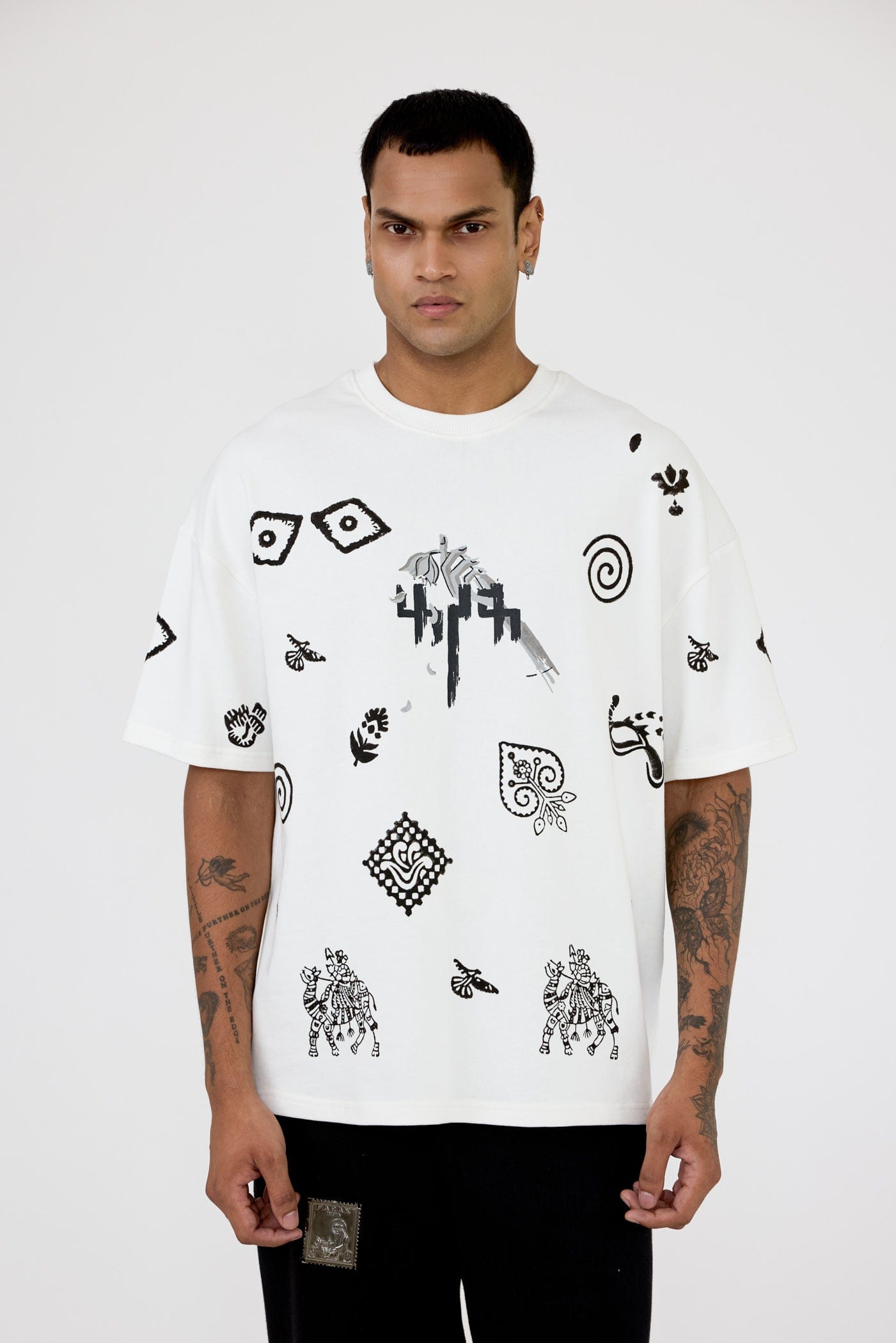F A R A K LSD' Blockprint T - shirt